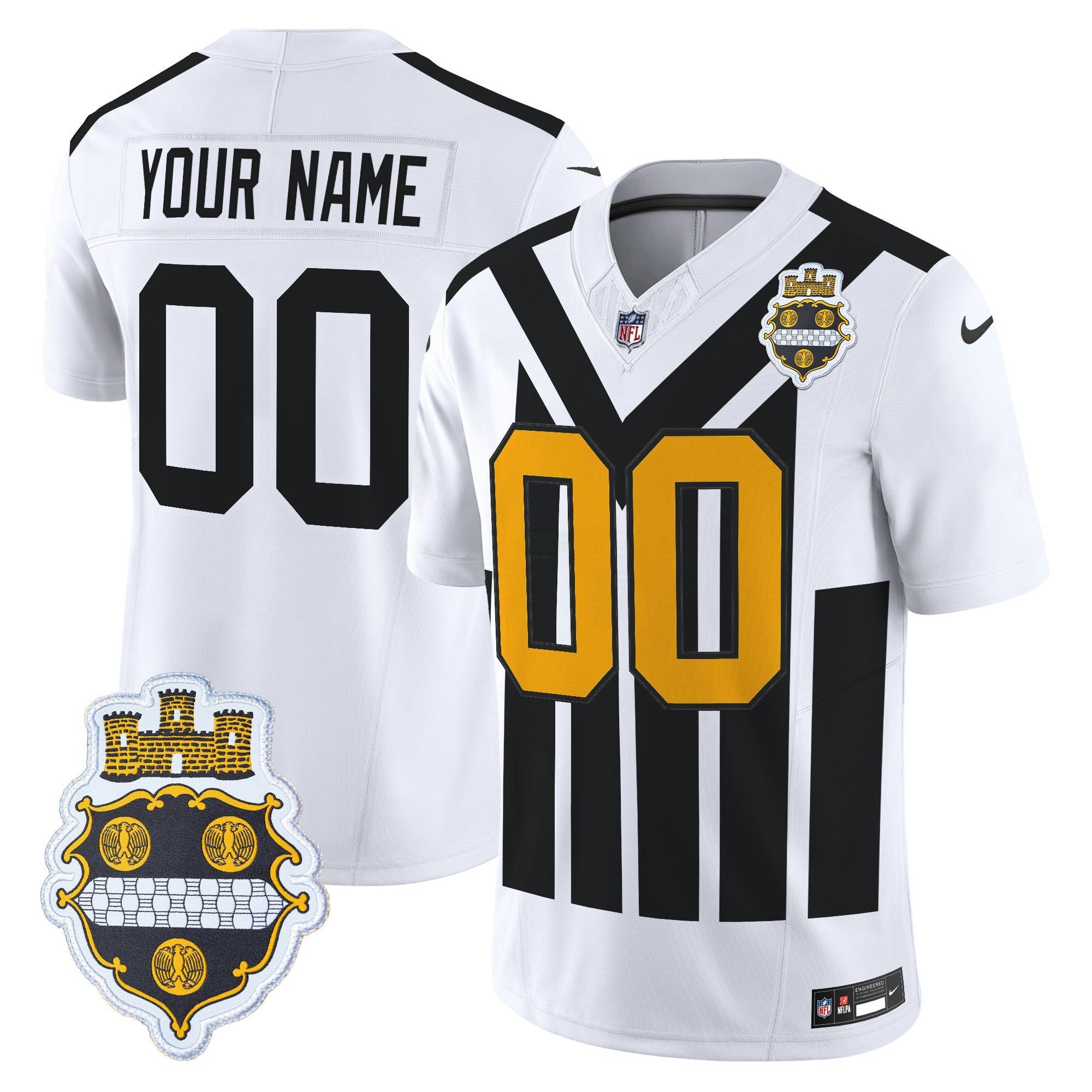 Camisa NFL Pittsburgh 1933 Patch Throwback Vapor Limited Jersey