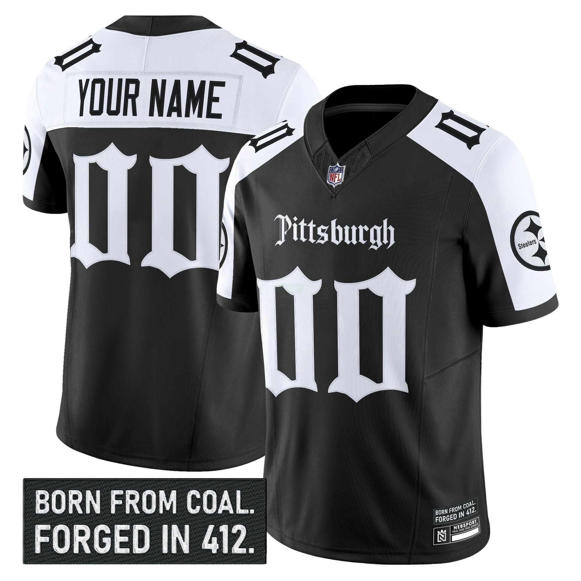 Camisa NFL Pittsburgh ‘Gothic Steel City Edition’ Vapor Limited Jersey