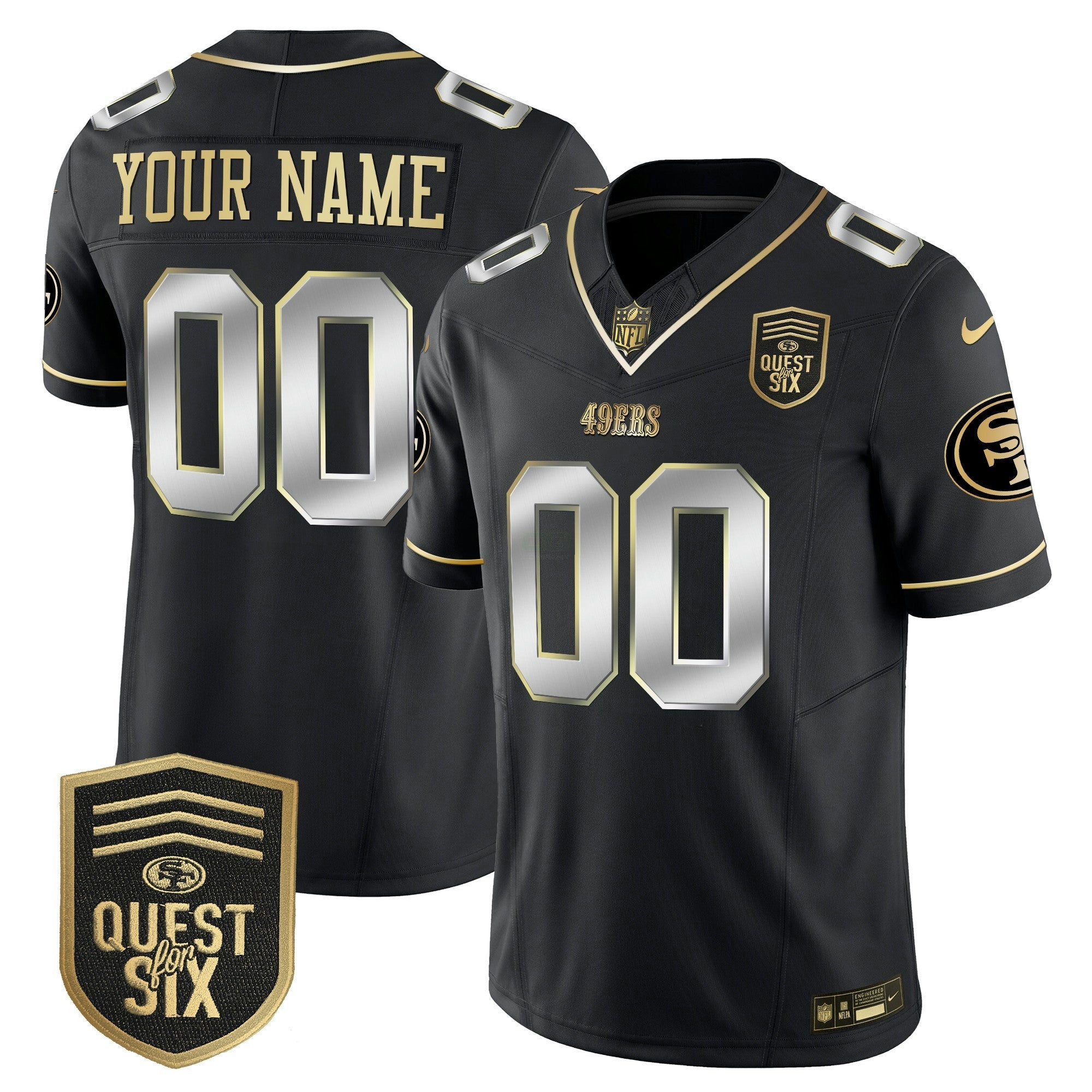 Camisa NFL Quest For Six Patch Vapor Limited Jersey