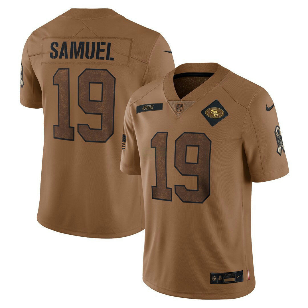 Camisa NFL San Francisco 2023 Salute To Service Limited Jersey – Marrom