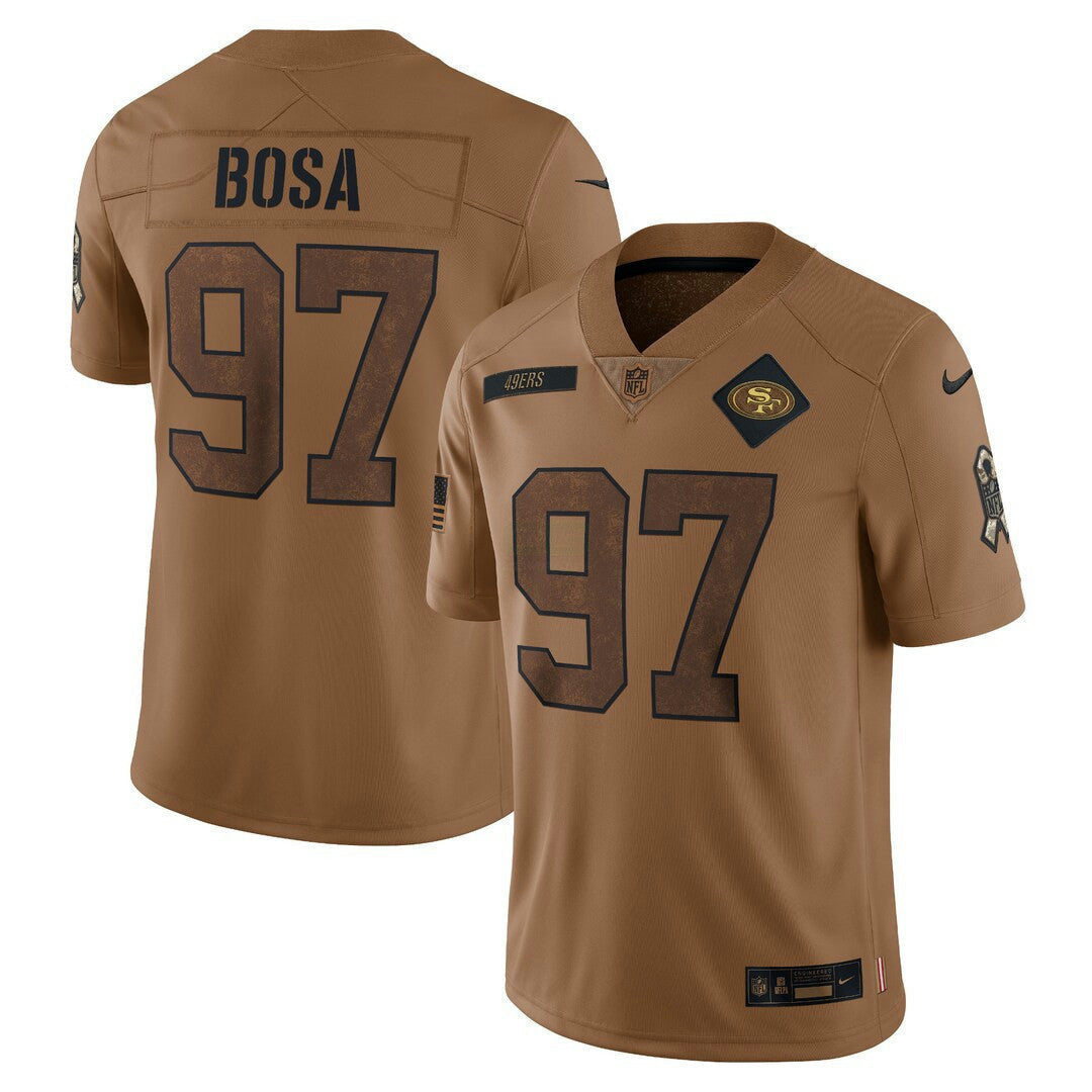 Camisa NFL San Francisco 2023 Salute To Service Limited Jersey – Marrom