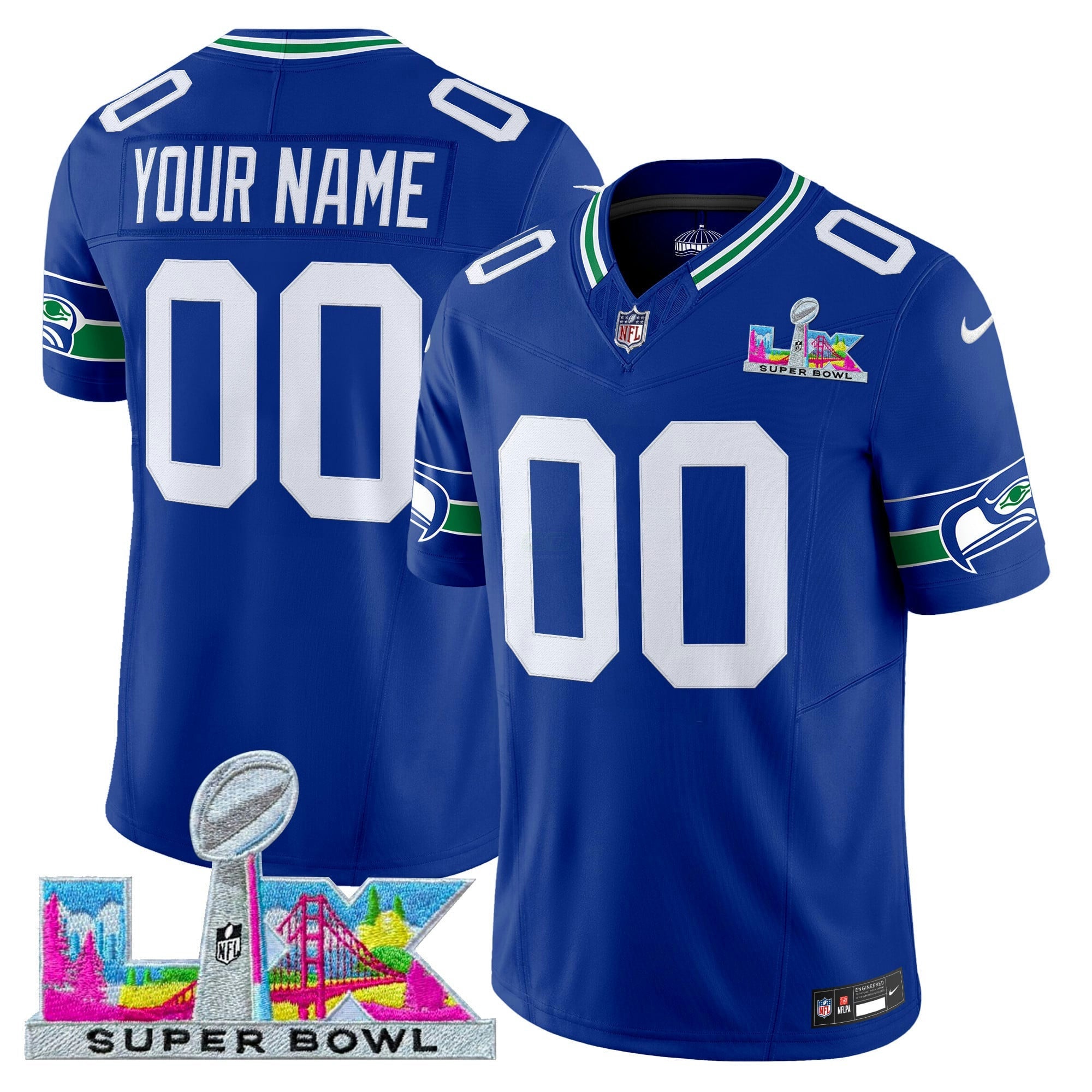 Camisa NFL Seattle Super Bowl LX Vapor Limited Jersey