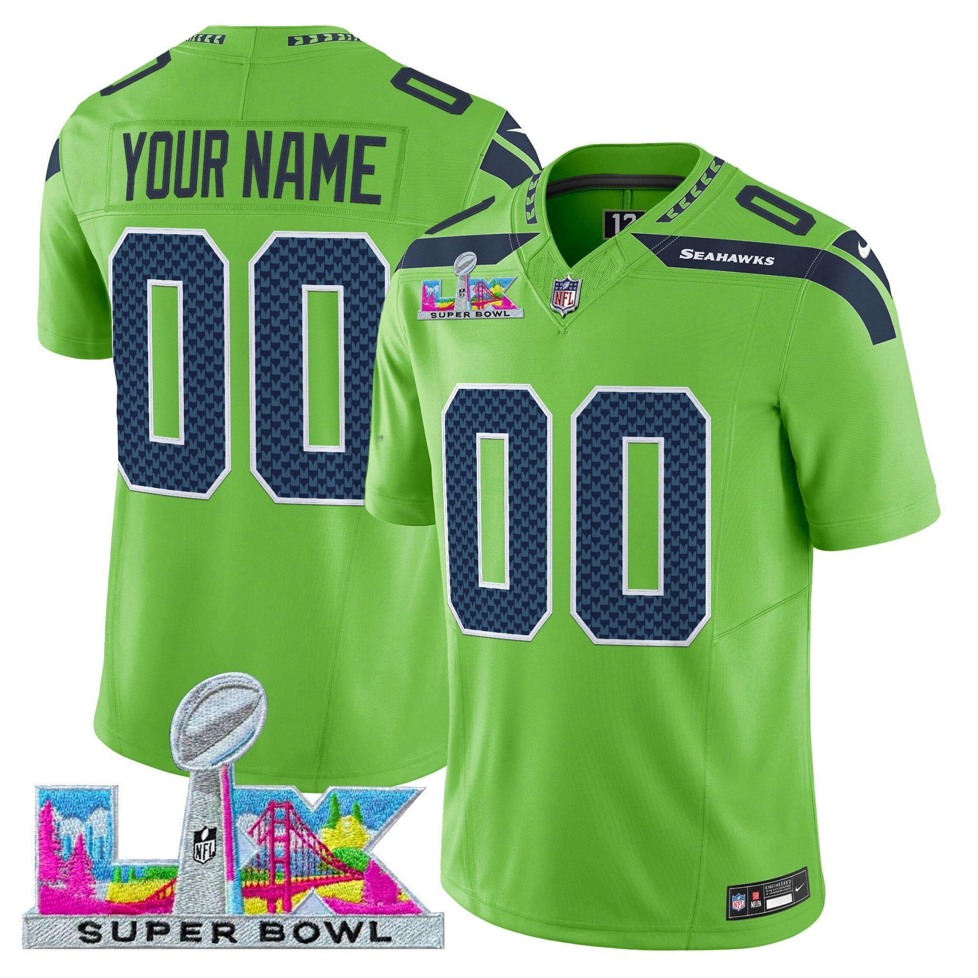 Camisa NFL Seattle Super Bowl LX Vapor Limited Jersey
