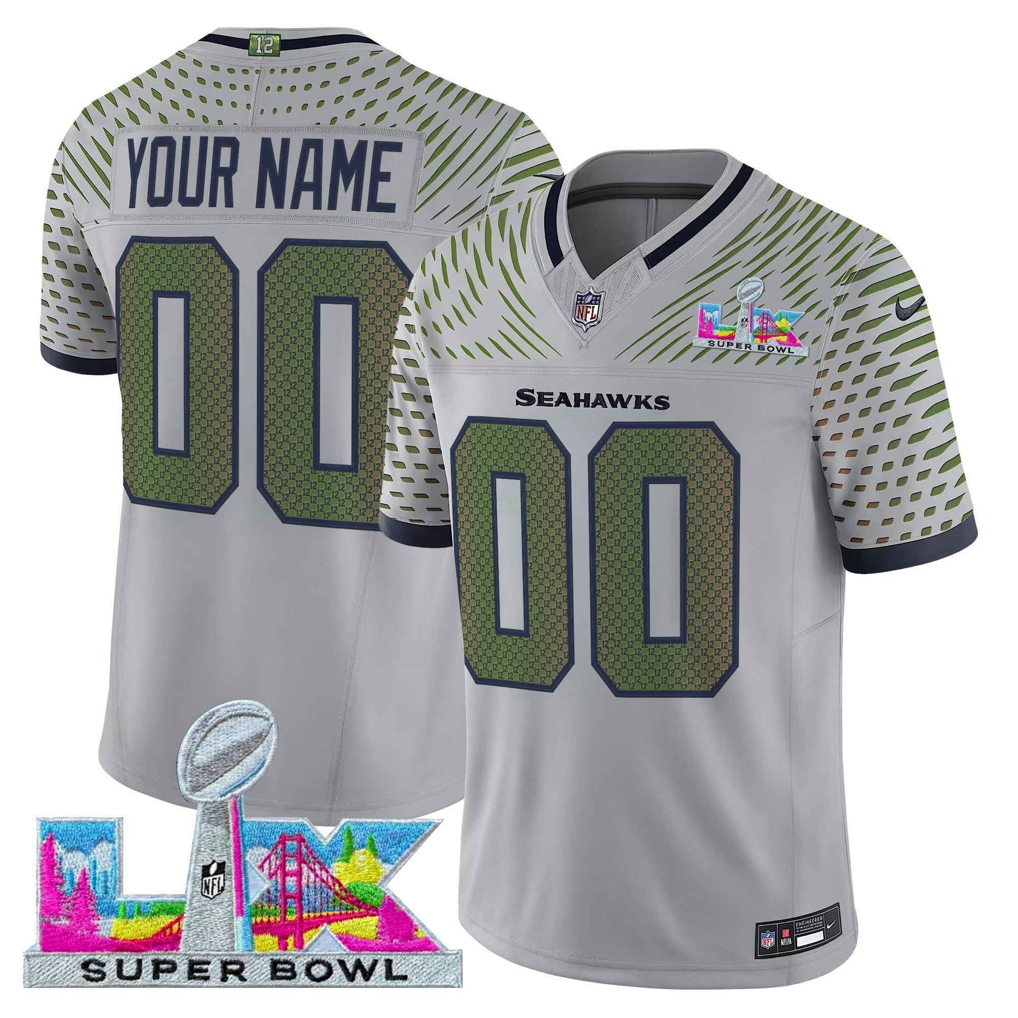 Camisa NFL Seattle Super Bowl LX Vapor Limited Jersey