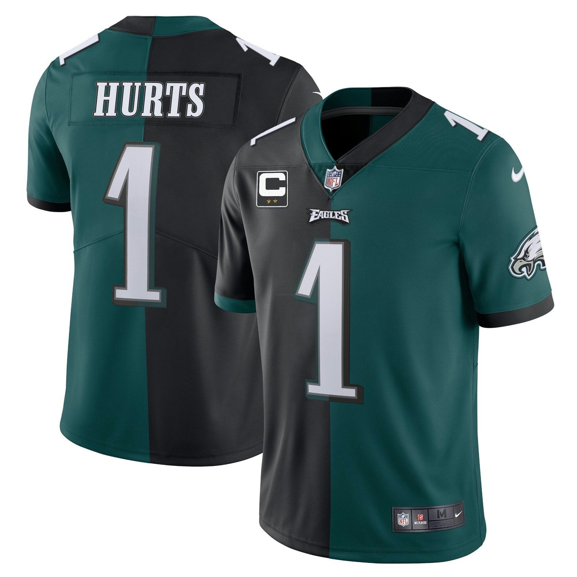 Camisa NFL Split Preta Verde Vapor Limited