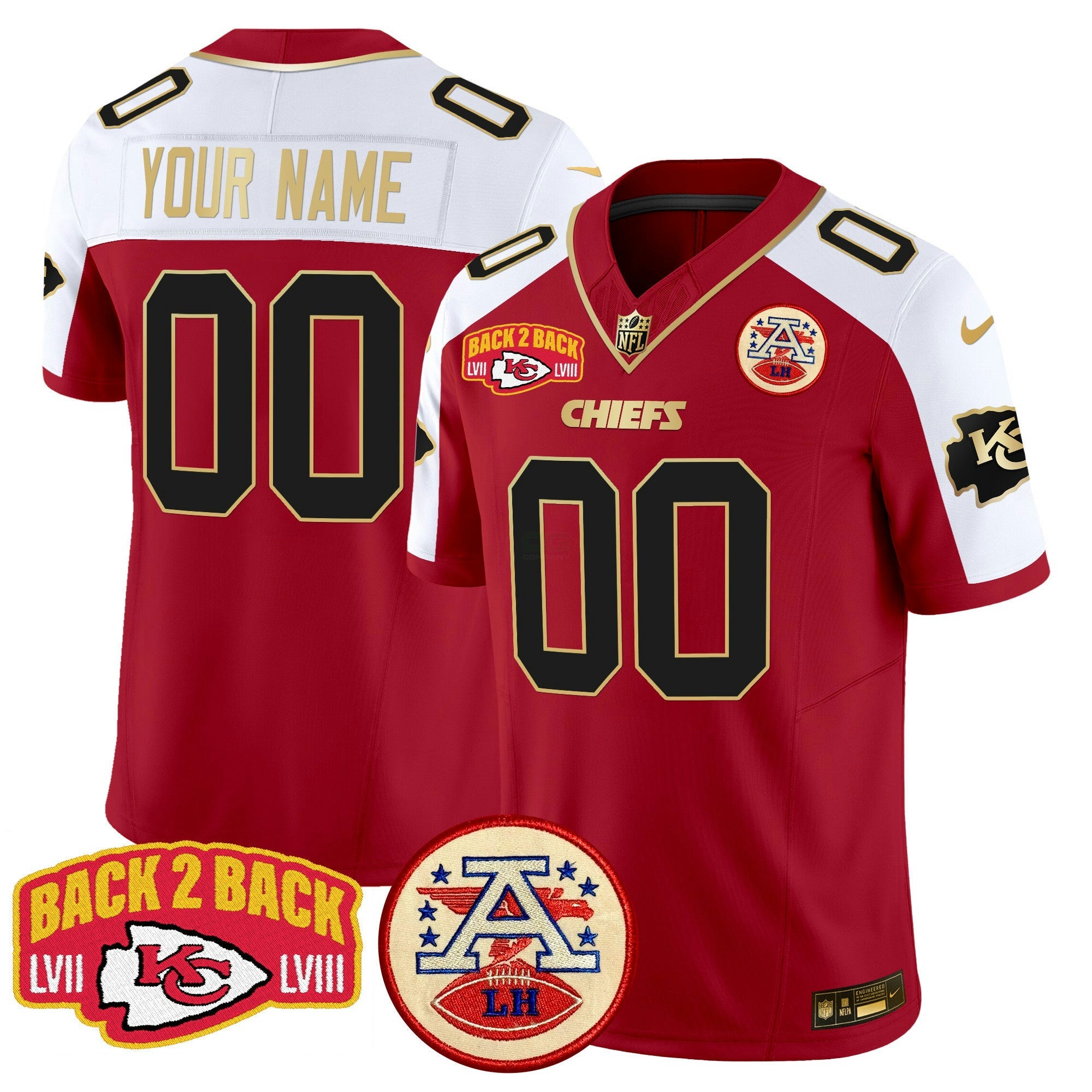 Camisa NFL Super Back 2 Back Patch Vapor Limited Jersey