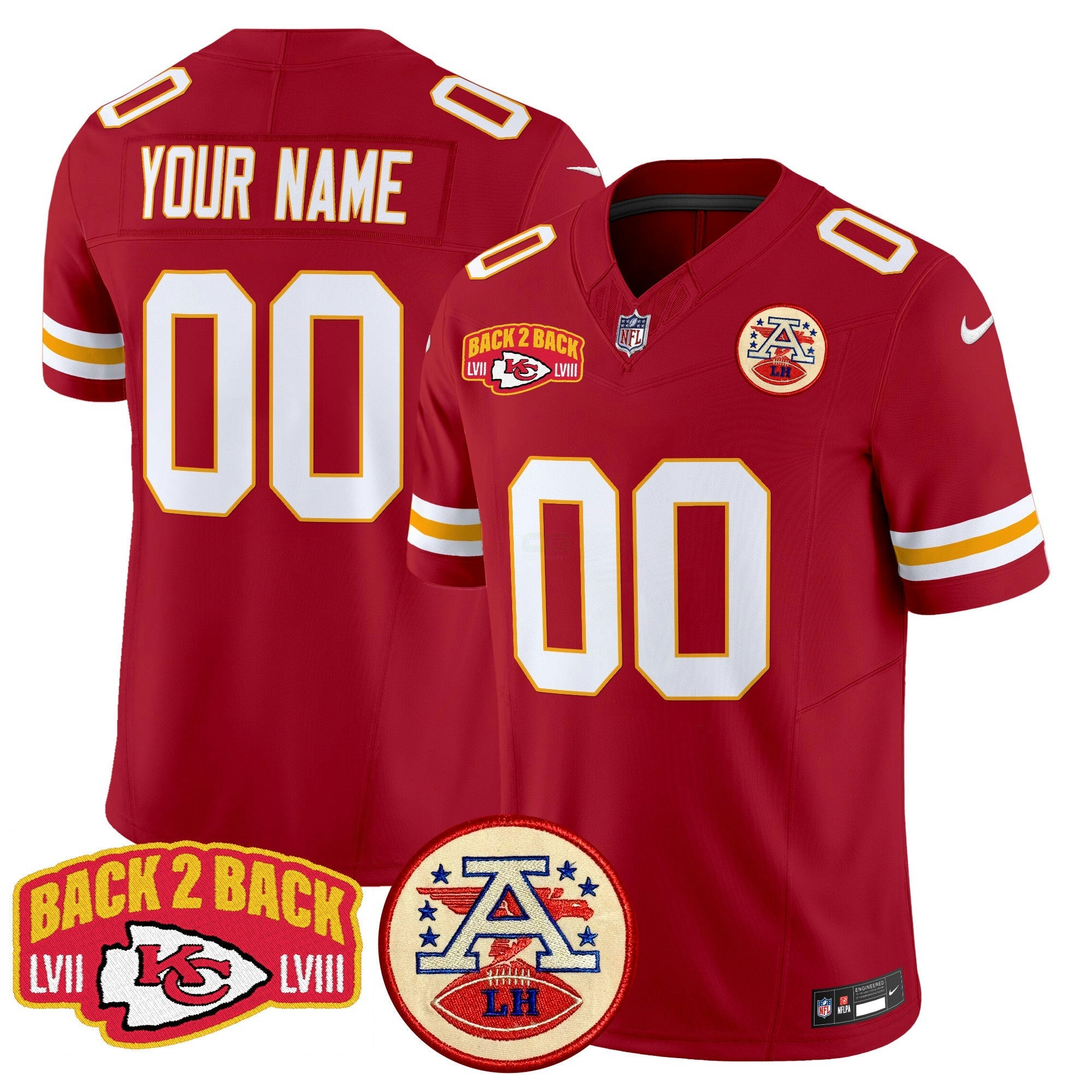 Camisa NFL Super Back 2 Back Patch Vapor Limited Jersey