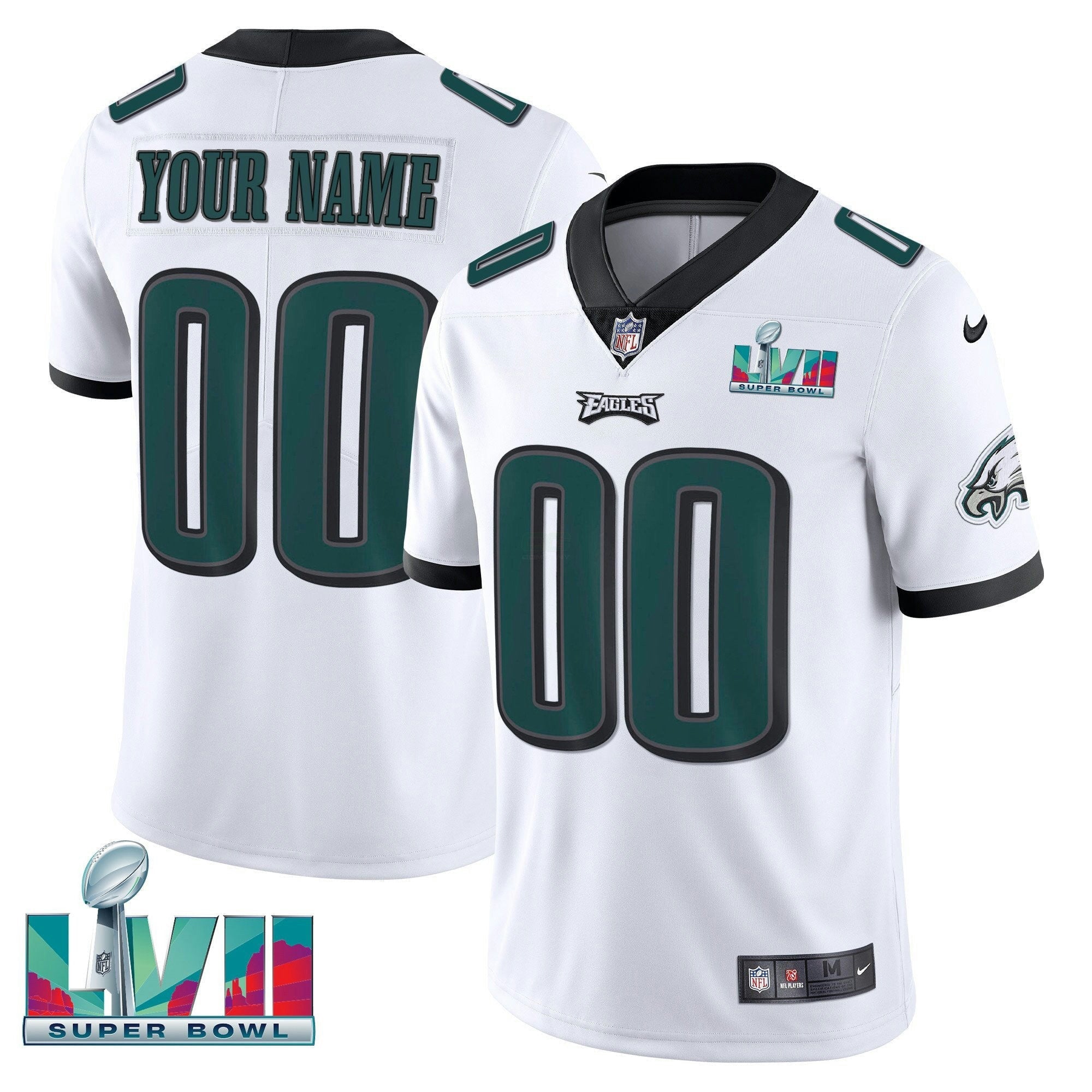 Camisa NFL Super Bowl Custom Patch Vapor Jersey
