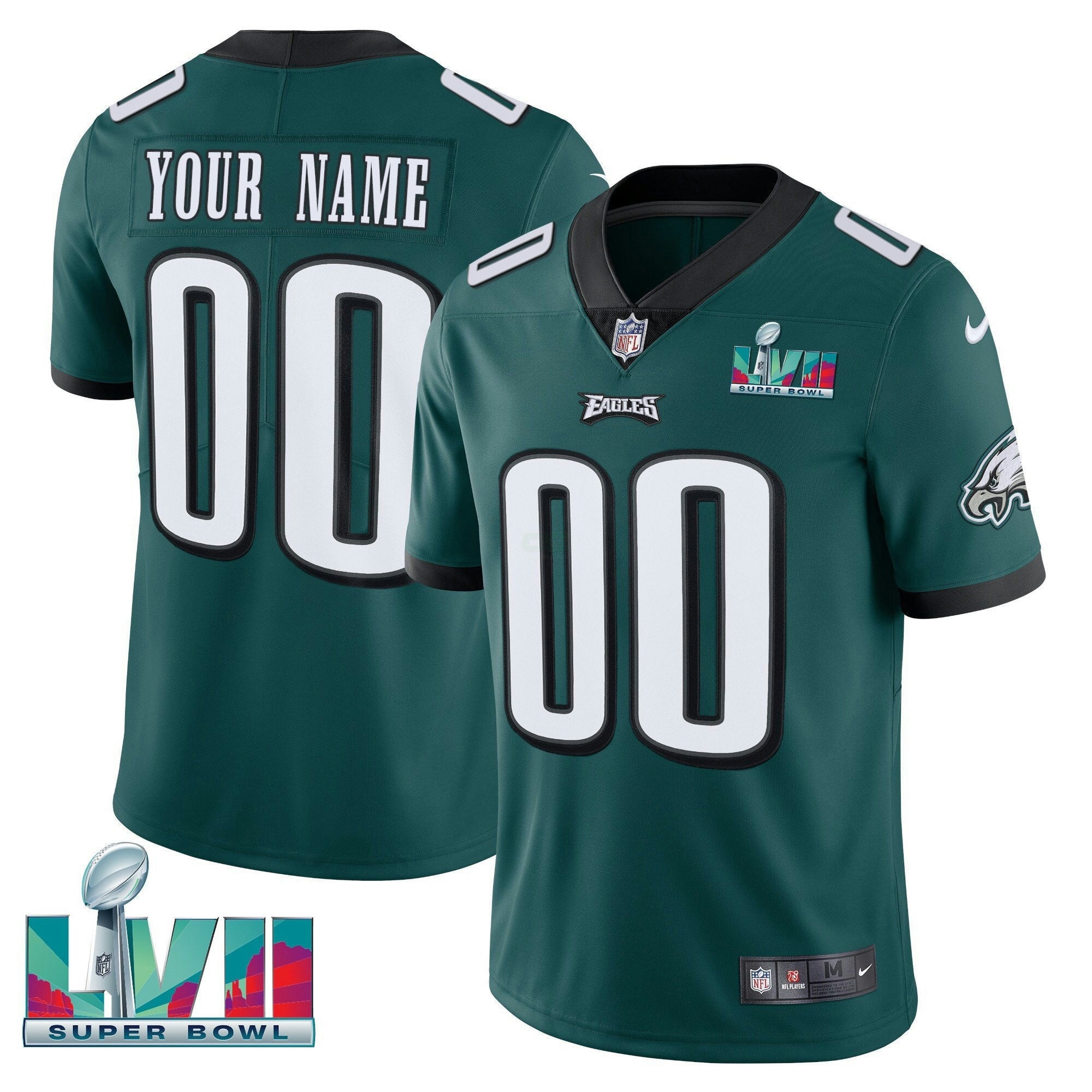 Camisa NFL Super Bowl Custom Patch Vapor Jersey