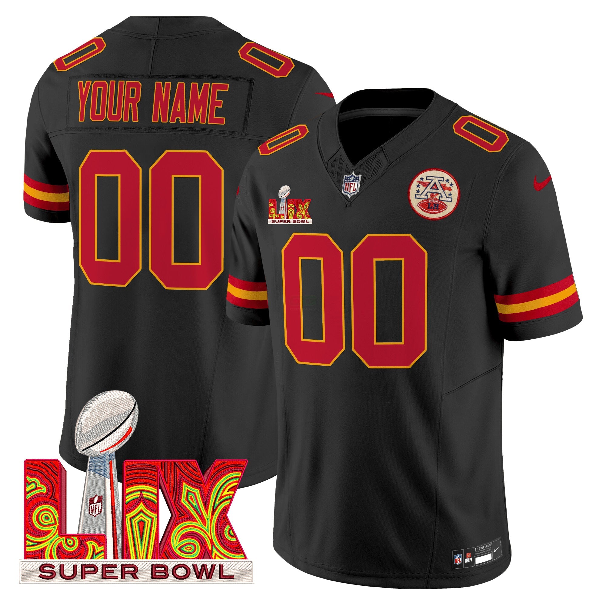 Camisa NFL Super Bowl LIX Patch Vapor Limited Jersey