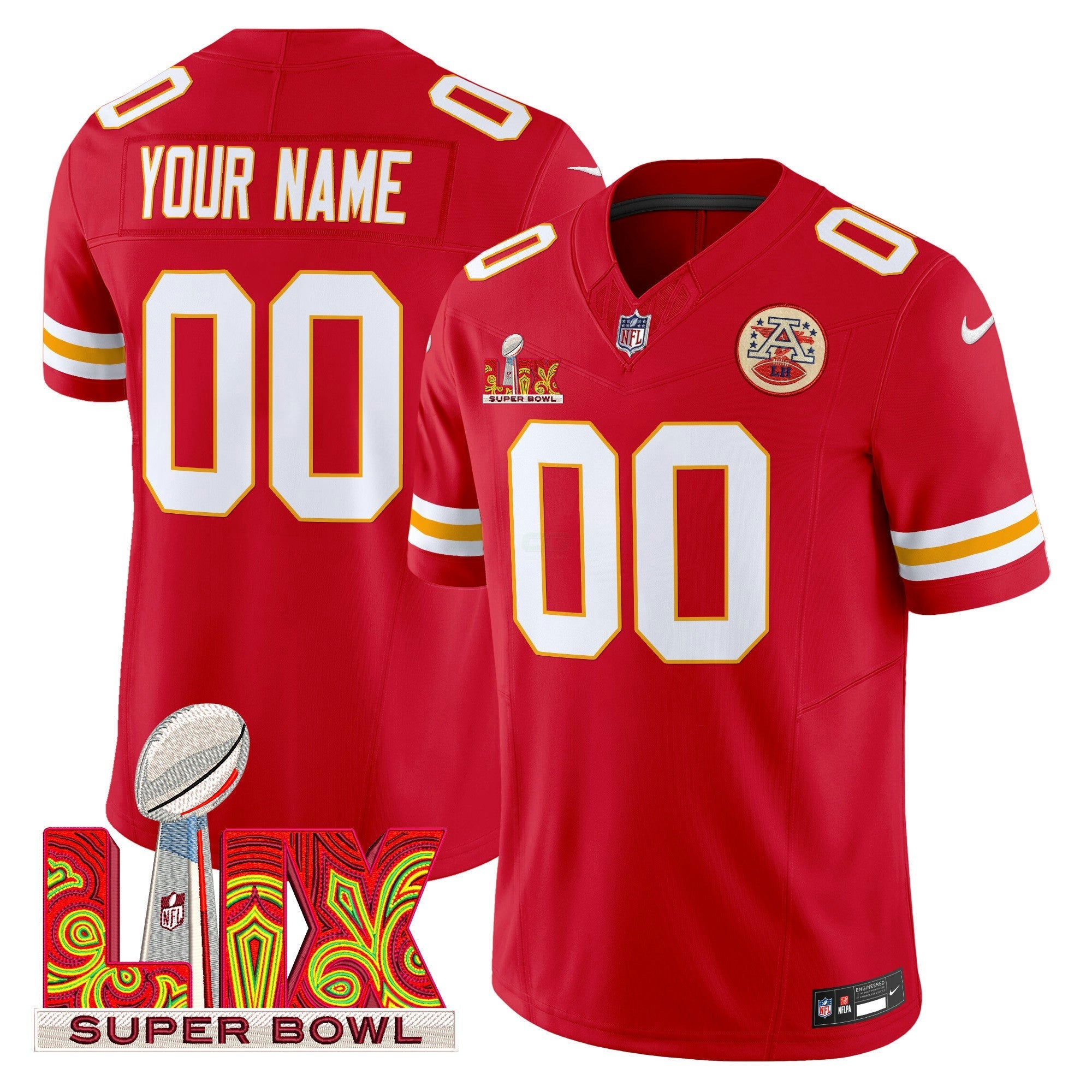 Camisa NFL Super Bowl LIX Patch Vapor Limited Jersey