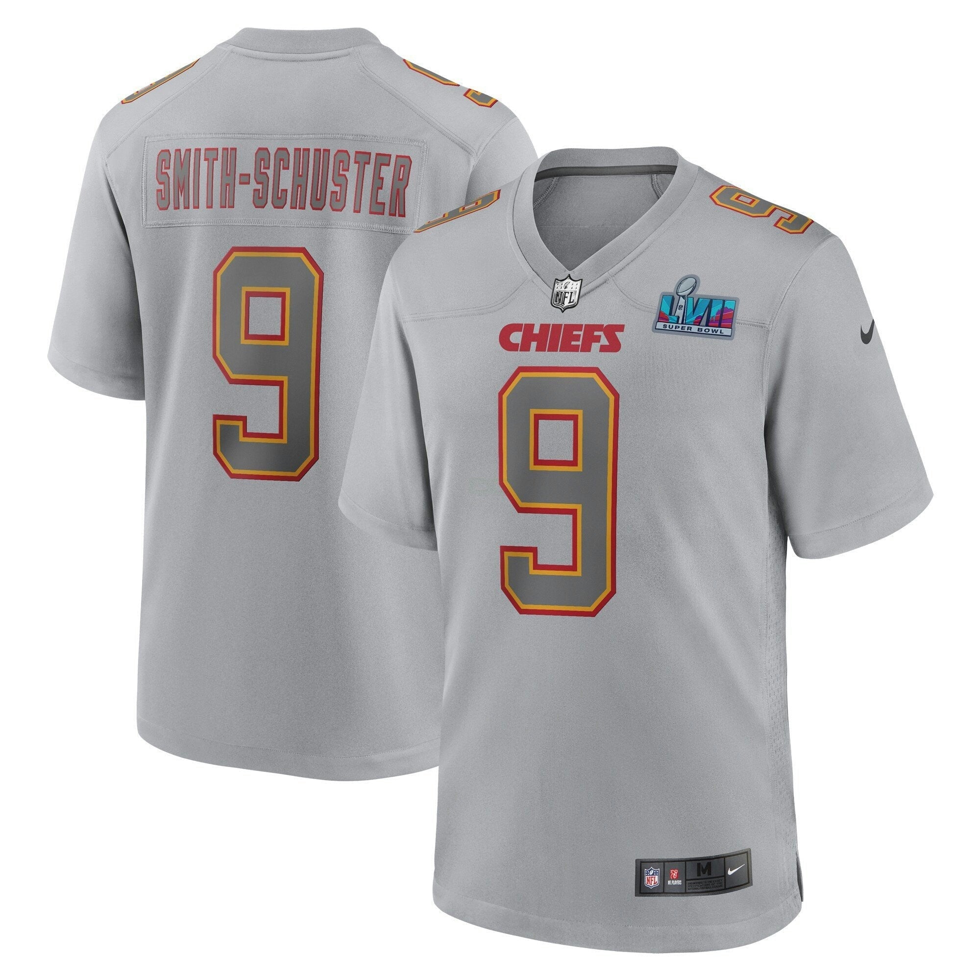 Camisa NFL Super Bowl LVII Patch Game Jersey Cinza
