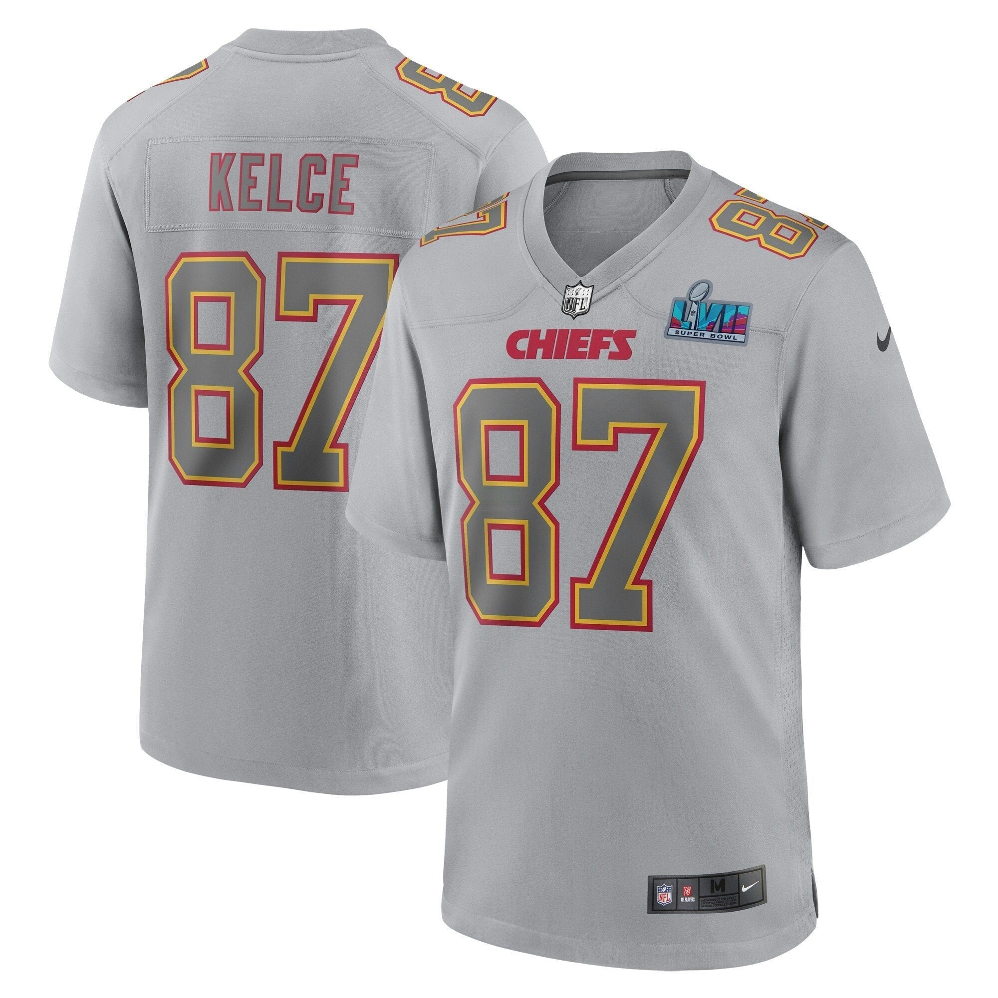 Camisa NFL Super Bowl LVII Patch Game Jersey Cinza