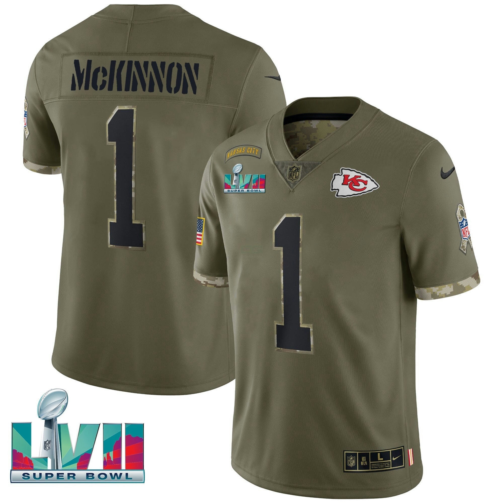 Camisa NFL Super Bowl LVII Salute To Service Player Jersey