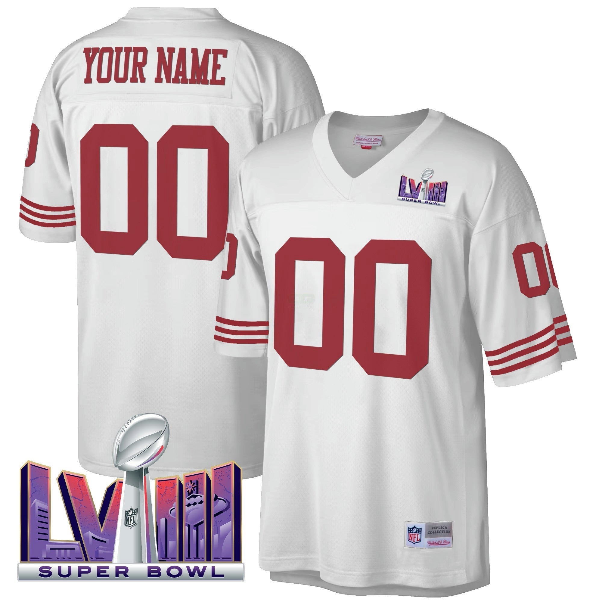 Camisa NFL Super Bowl LVIII 1990 Jersey