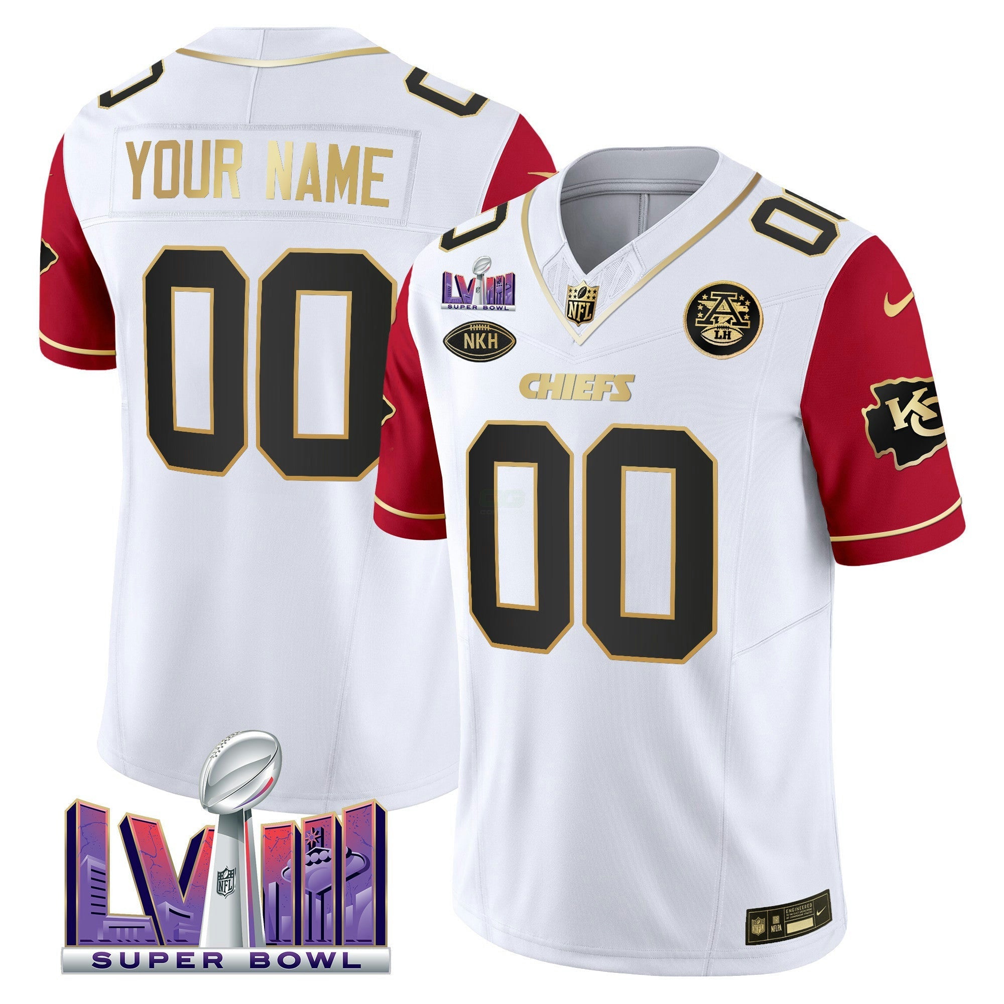Camisa NFL Super Bowl LVIII Patch Vapor Jersey V3