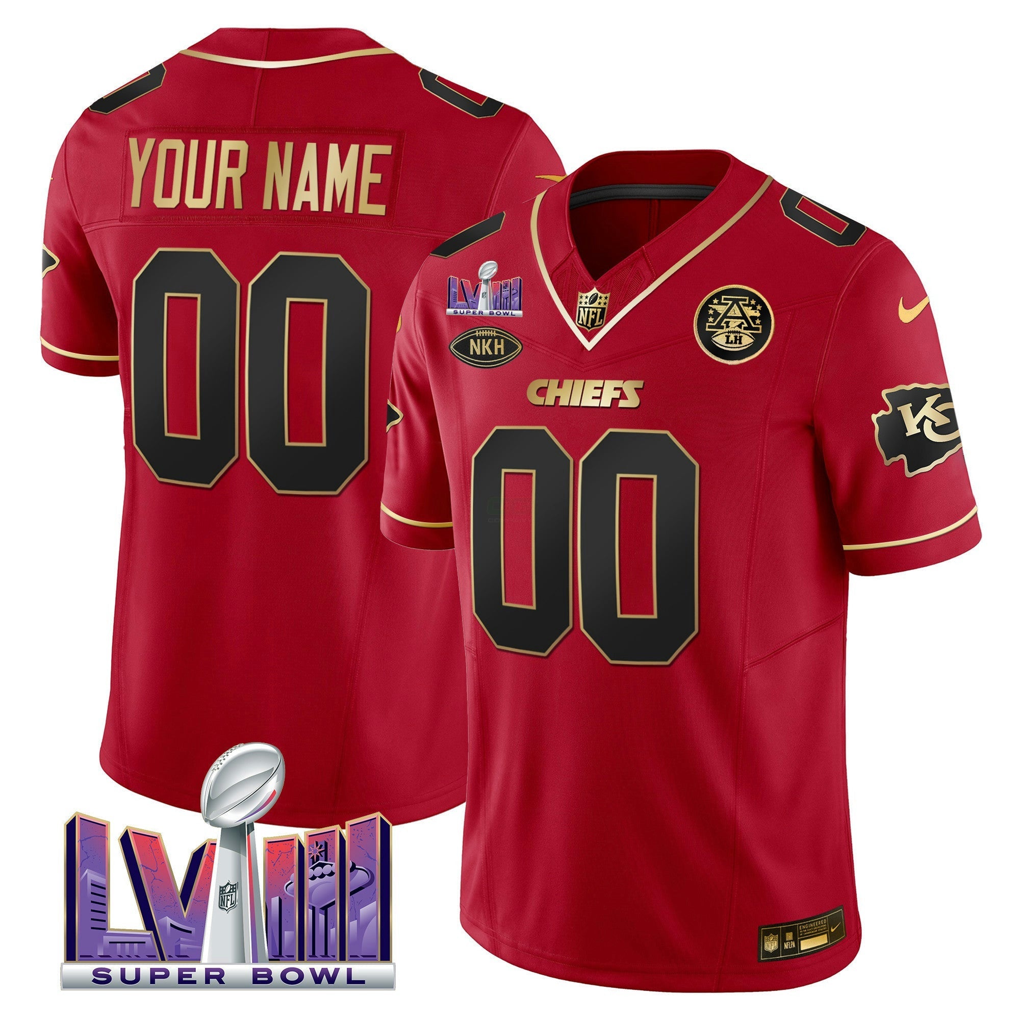 Camisa NFL Super Bowl LVIII Patch Vapor Jersey V3