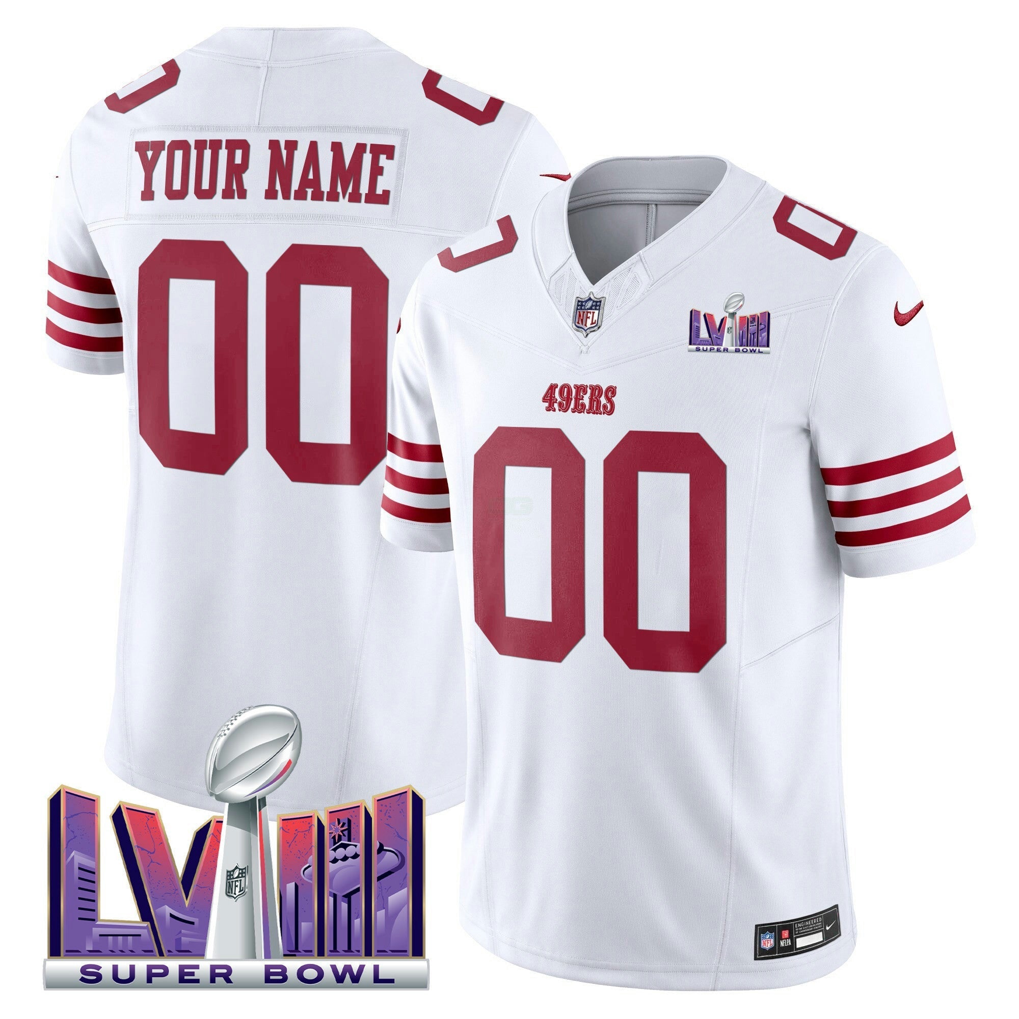Camisa NFL Super Bowl LVIII Patch Vapor Limited Jersey