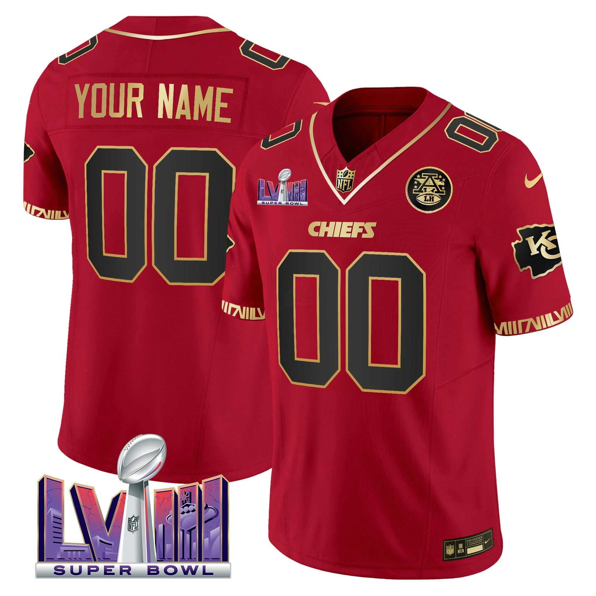 Camisa NFL Super Bowl LVIII Pattern Vapor Jersey