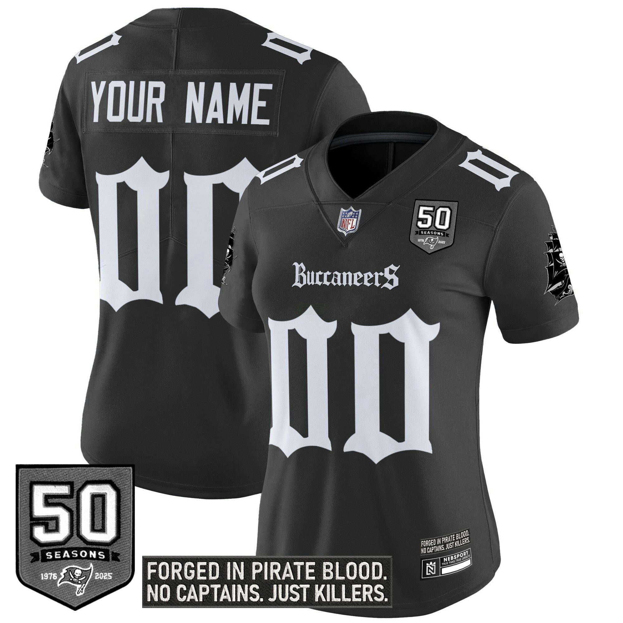 Camisa NFL Tampa Bay ‘Gothic Pirate Shadows Edition’ Vapor Limited Jersey