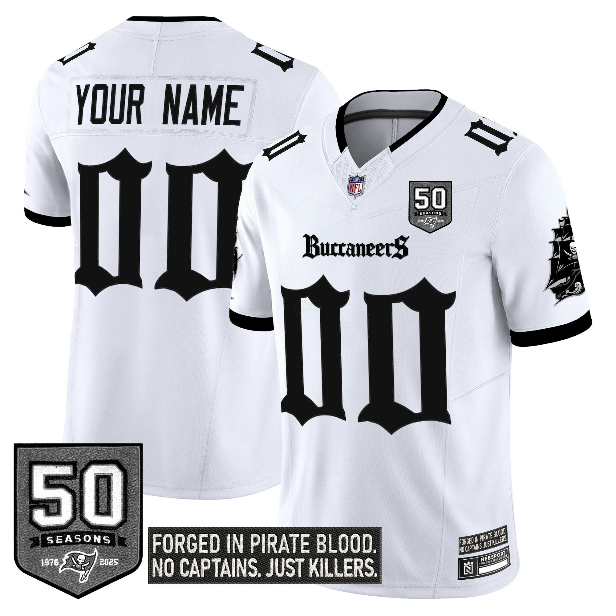 Camisa NFL Tampa Bay ‘Gothic Pirate Shadows Edition’ Vapor Limited Jersey