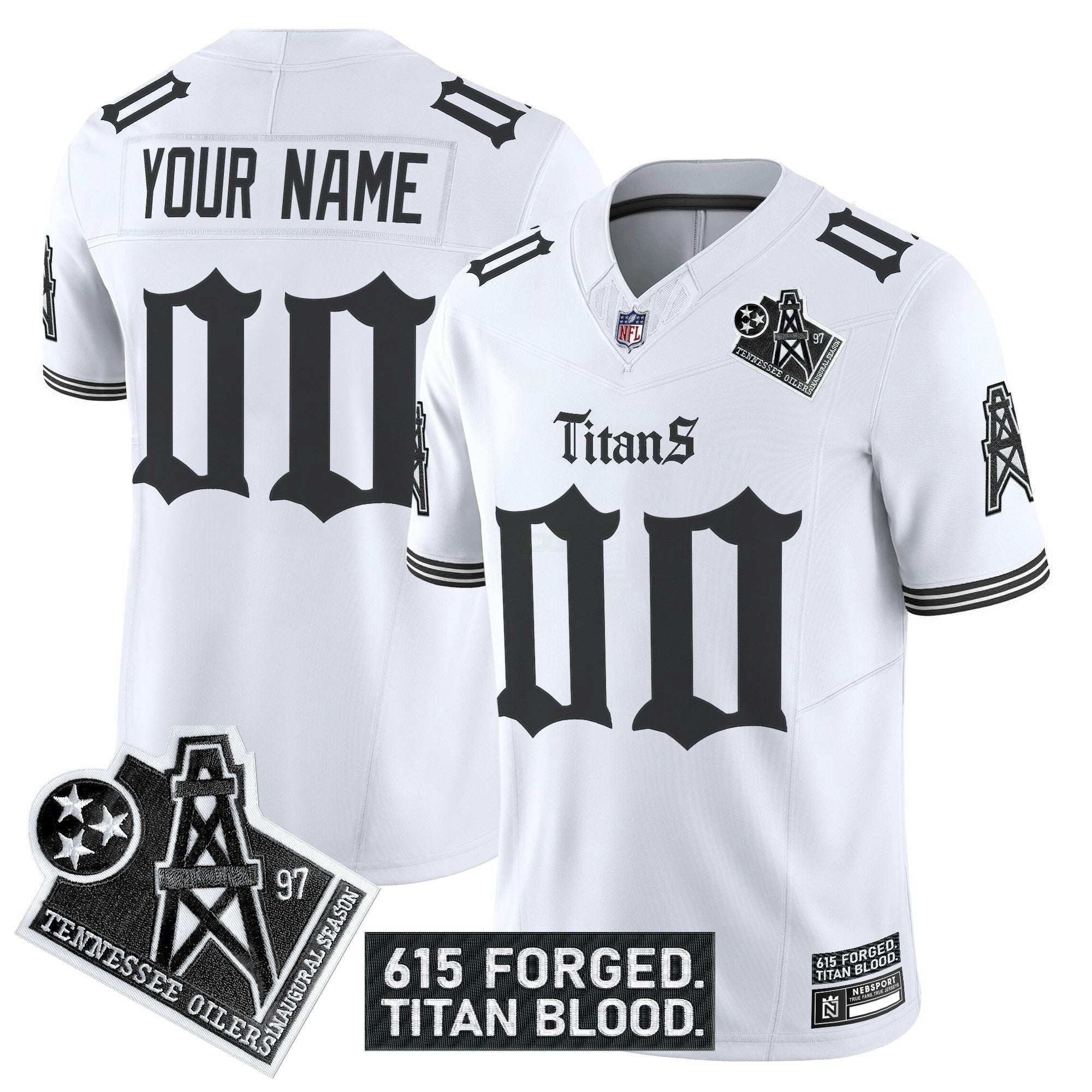Camisa NFL Tennessee ‘Titan Gothic Shadows Drop’ Vapor Limited Jersey
