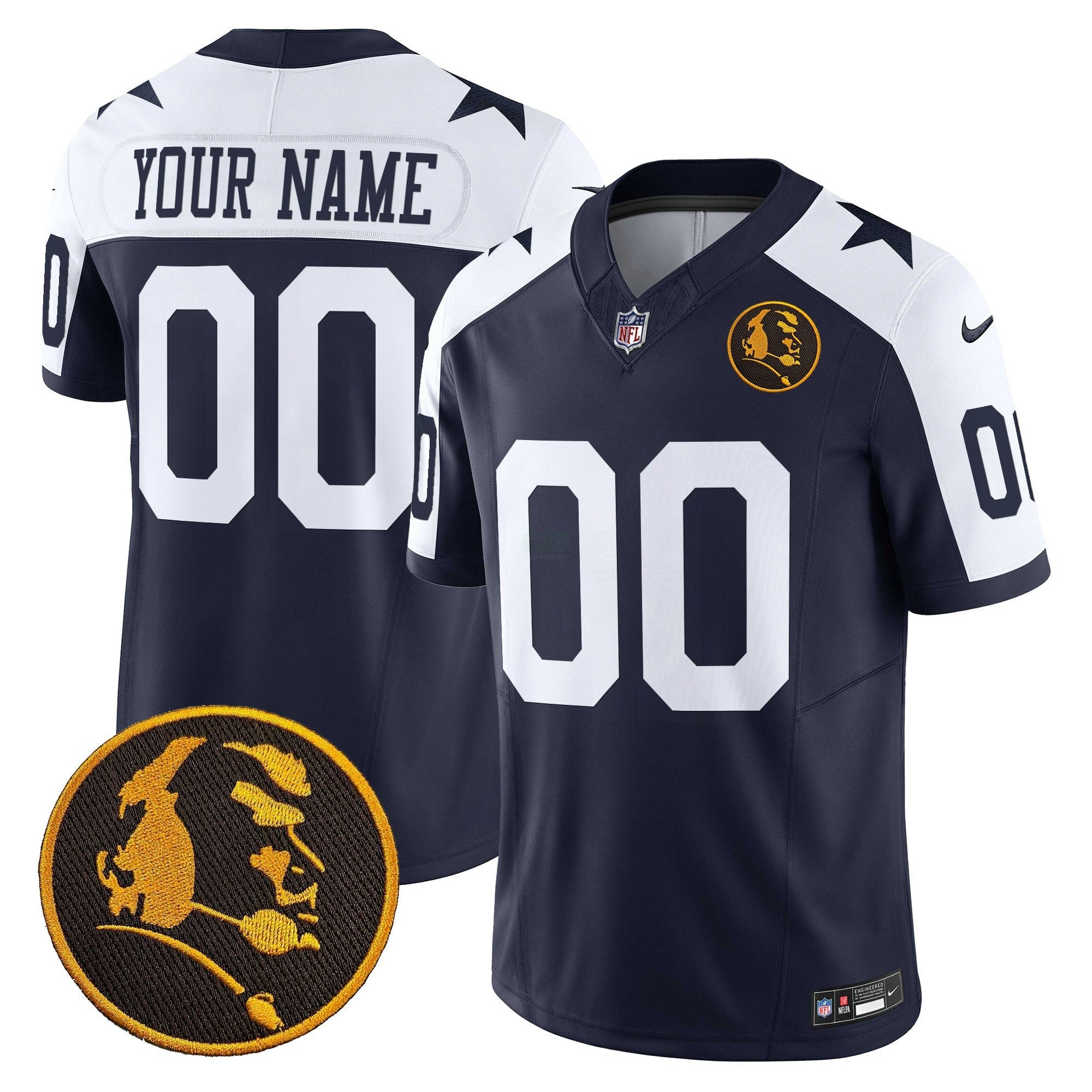 Camisa NFL Texas & John Madden Patch Vapor Limited Jersey V2
