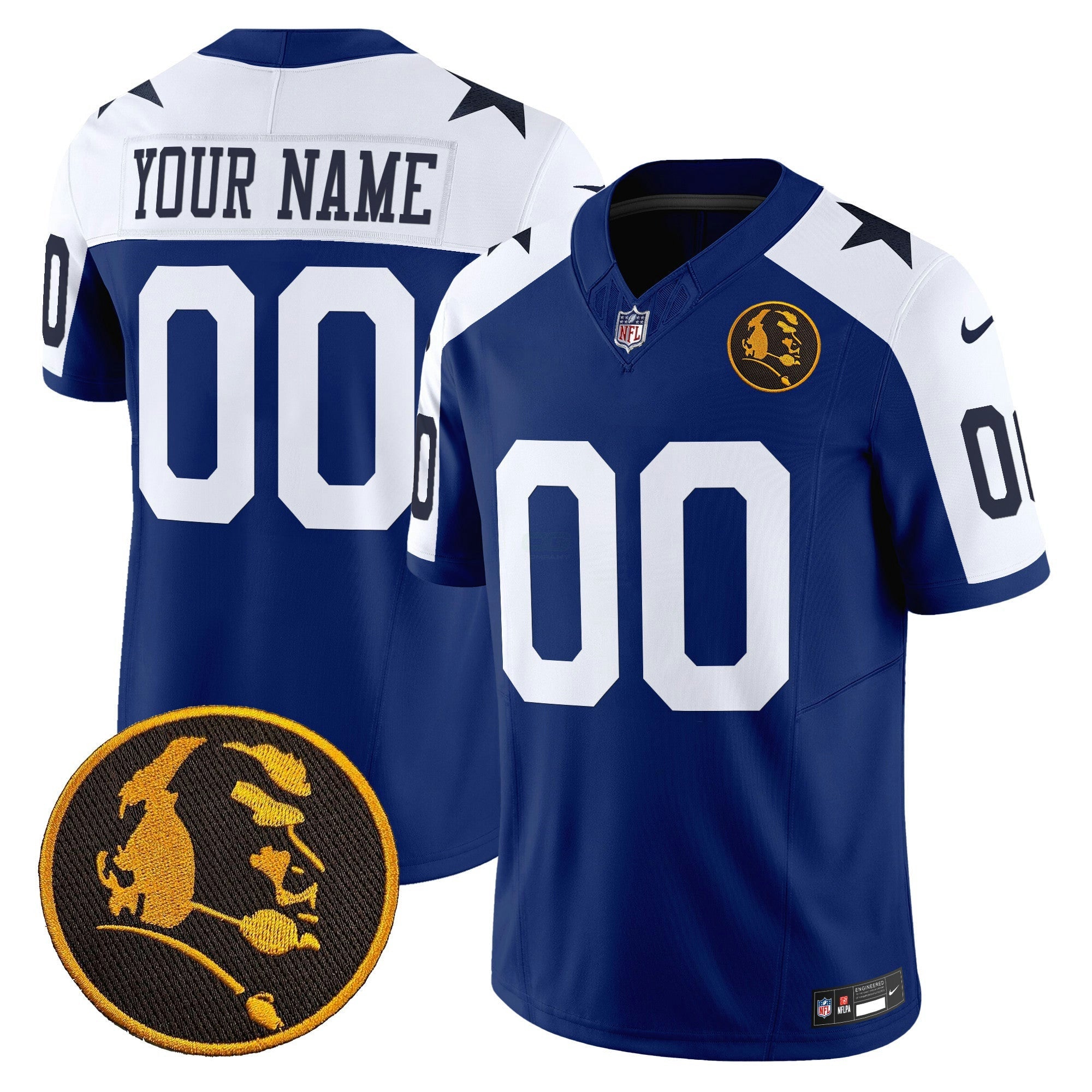 Camisa NFL Texas & John Madden Patch Vapor Limited Jersey V2