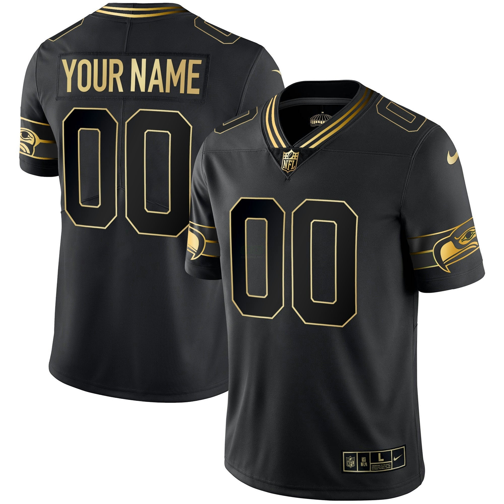 Camisa NFL Throwback & Dourada Jersey