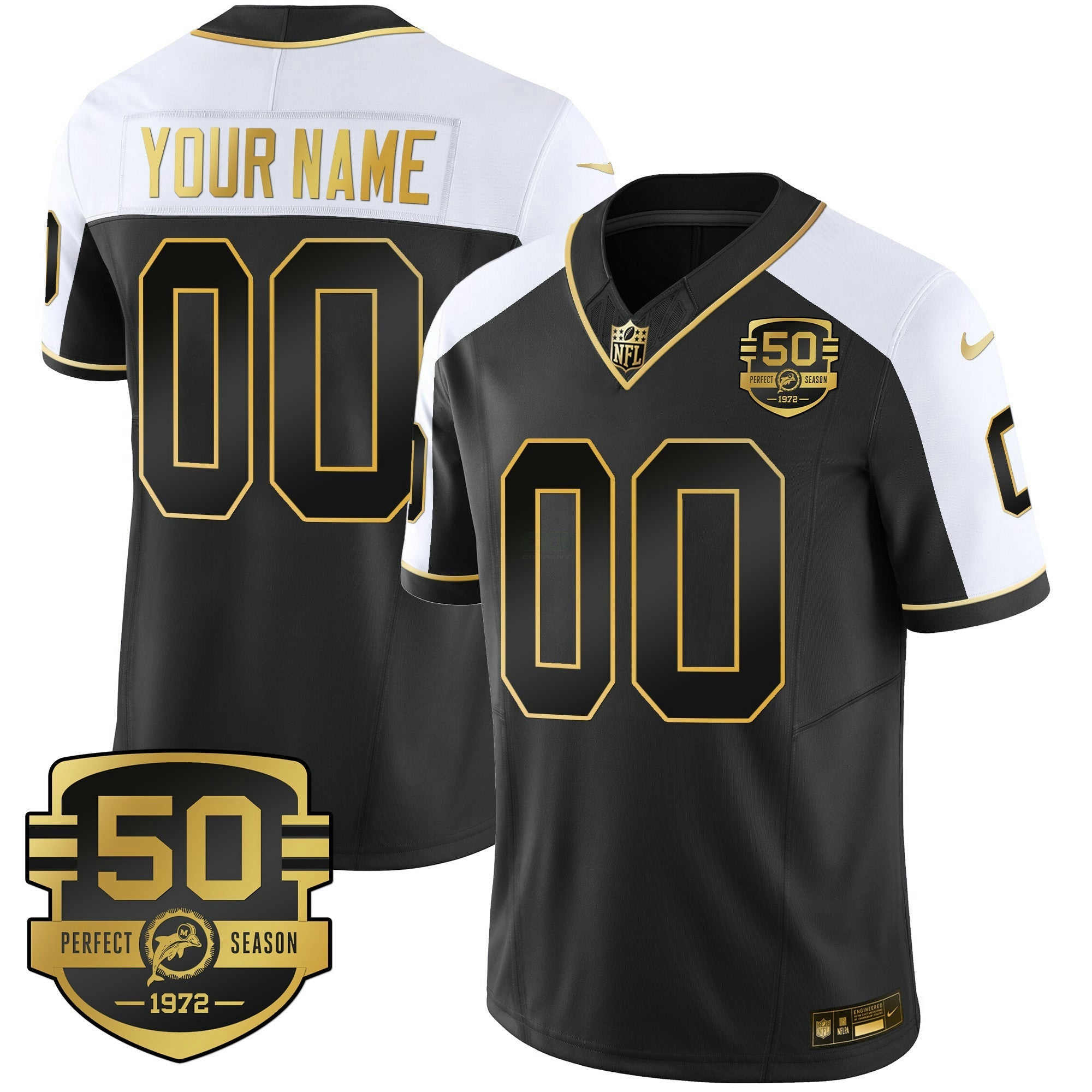 Camisa NFL Throwback Dourada Vapor Jersey