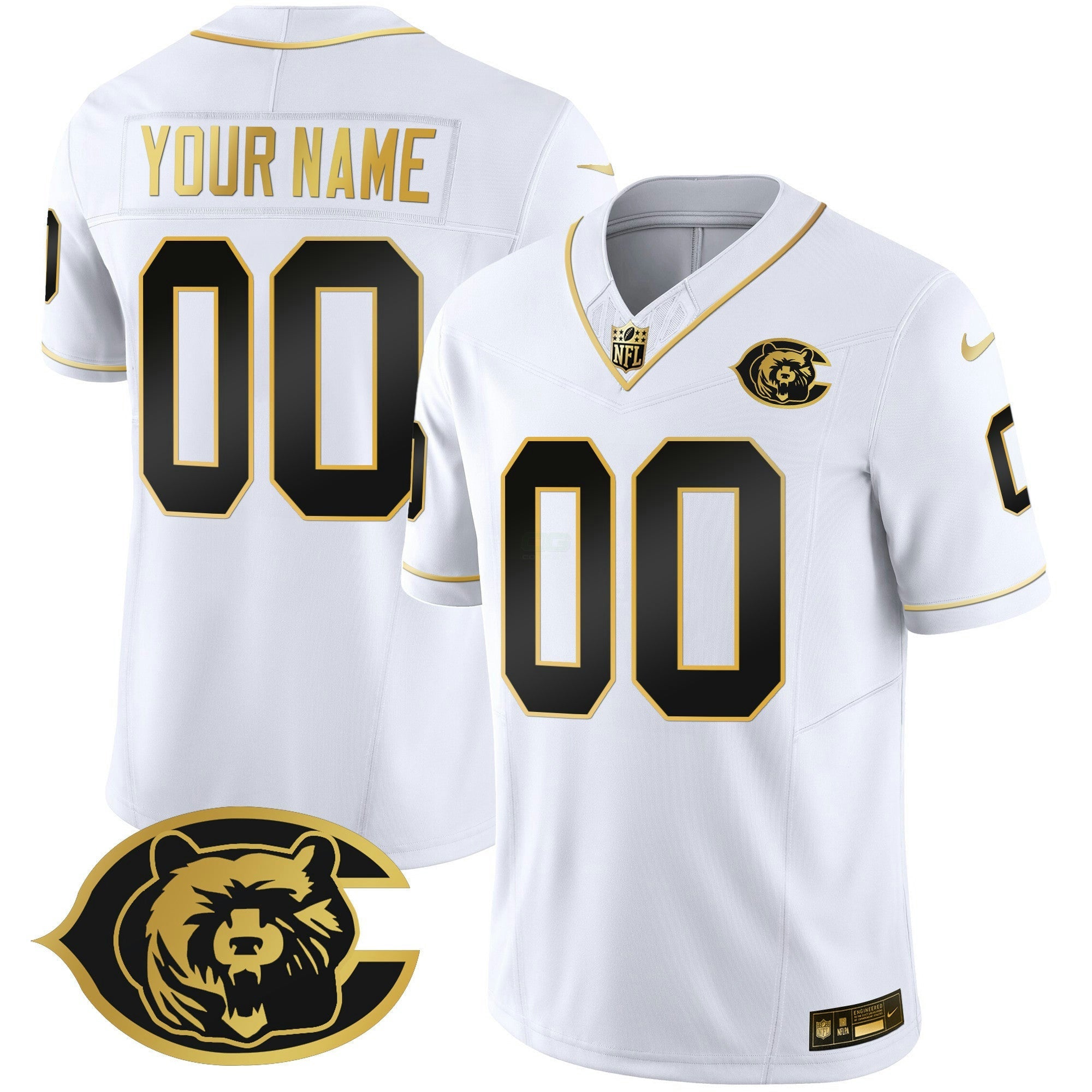 Camisa NFL Throwback Dourada Vapor Jersey