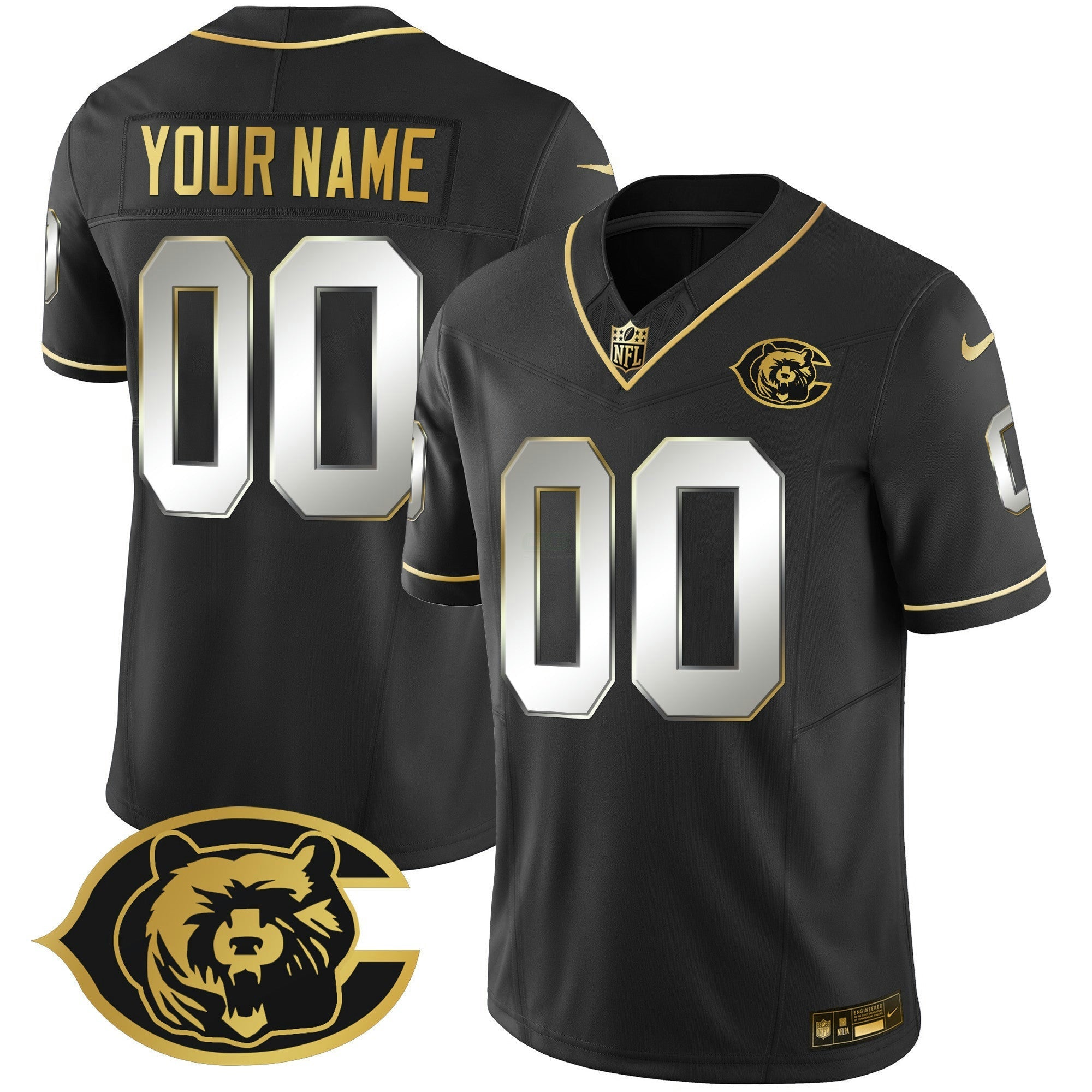 Camisa NFL Throwback Dourada Vapor Jersey