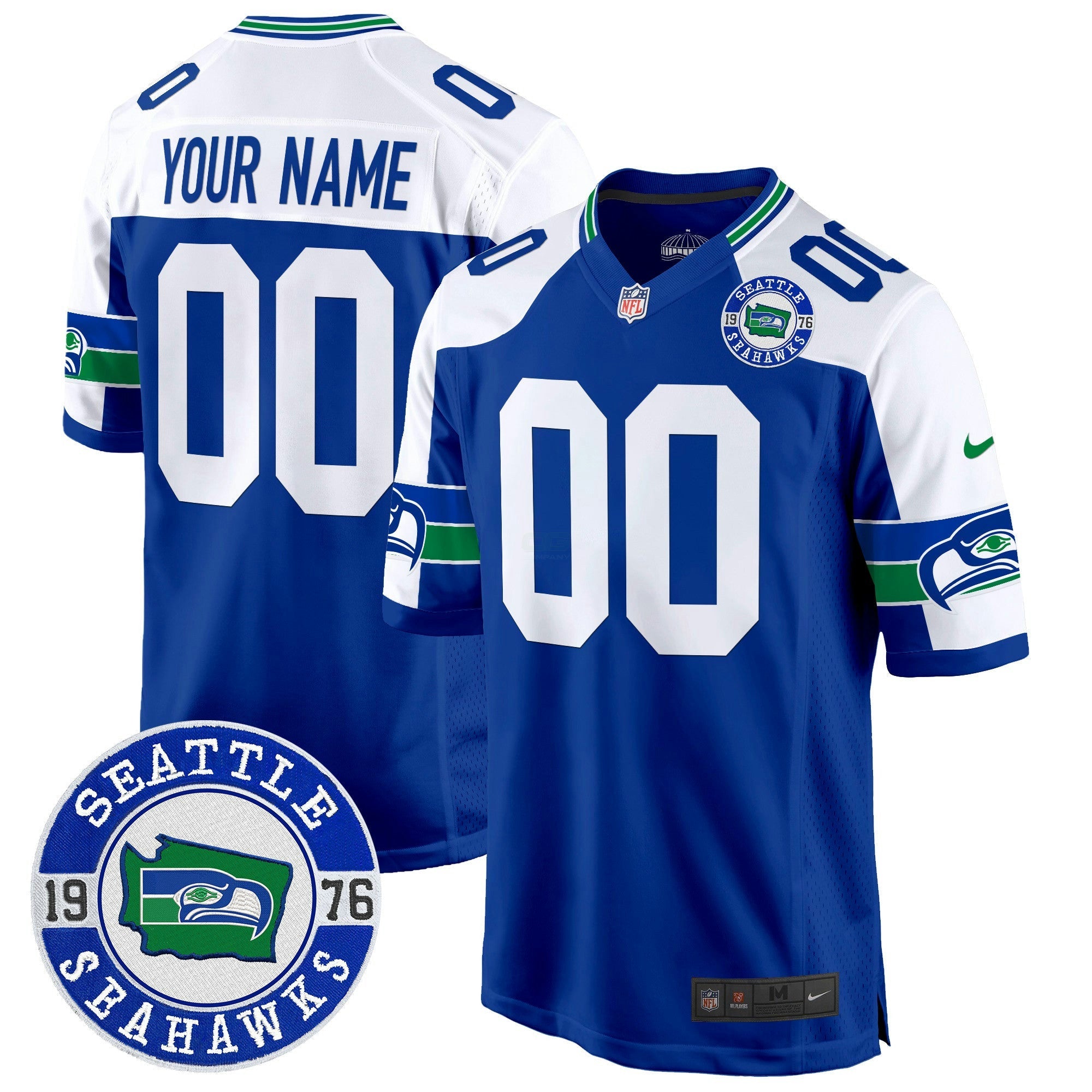 Camisa NFL Throwback Est. 1976 Patch Game Jersey