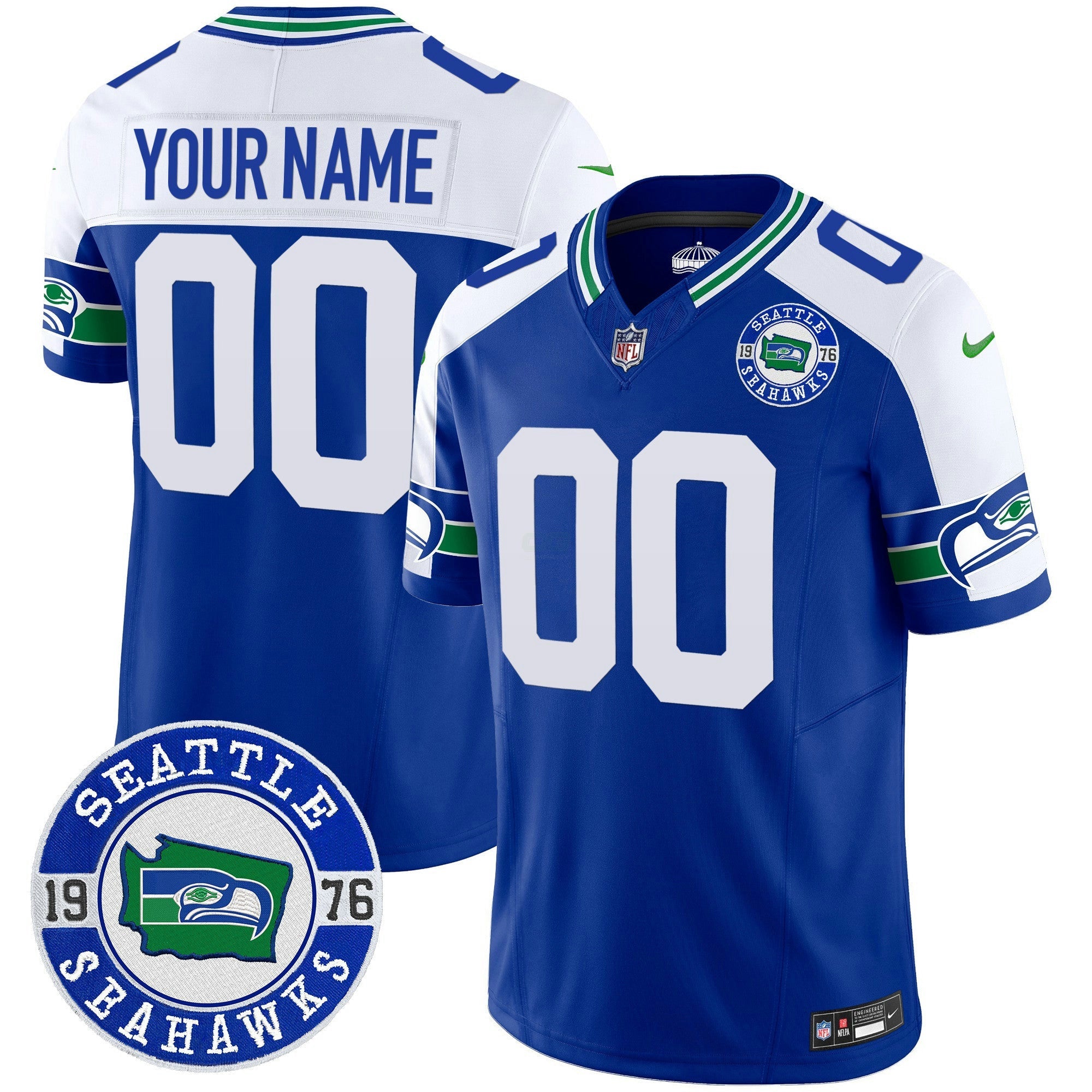Camisa NFL Throwback Est. 1976 Patch Vapor Limited Jersey