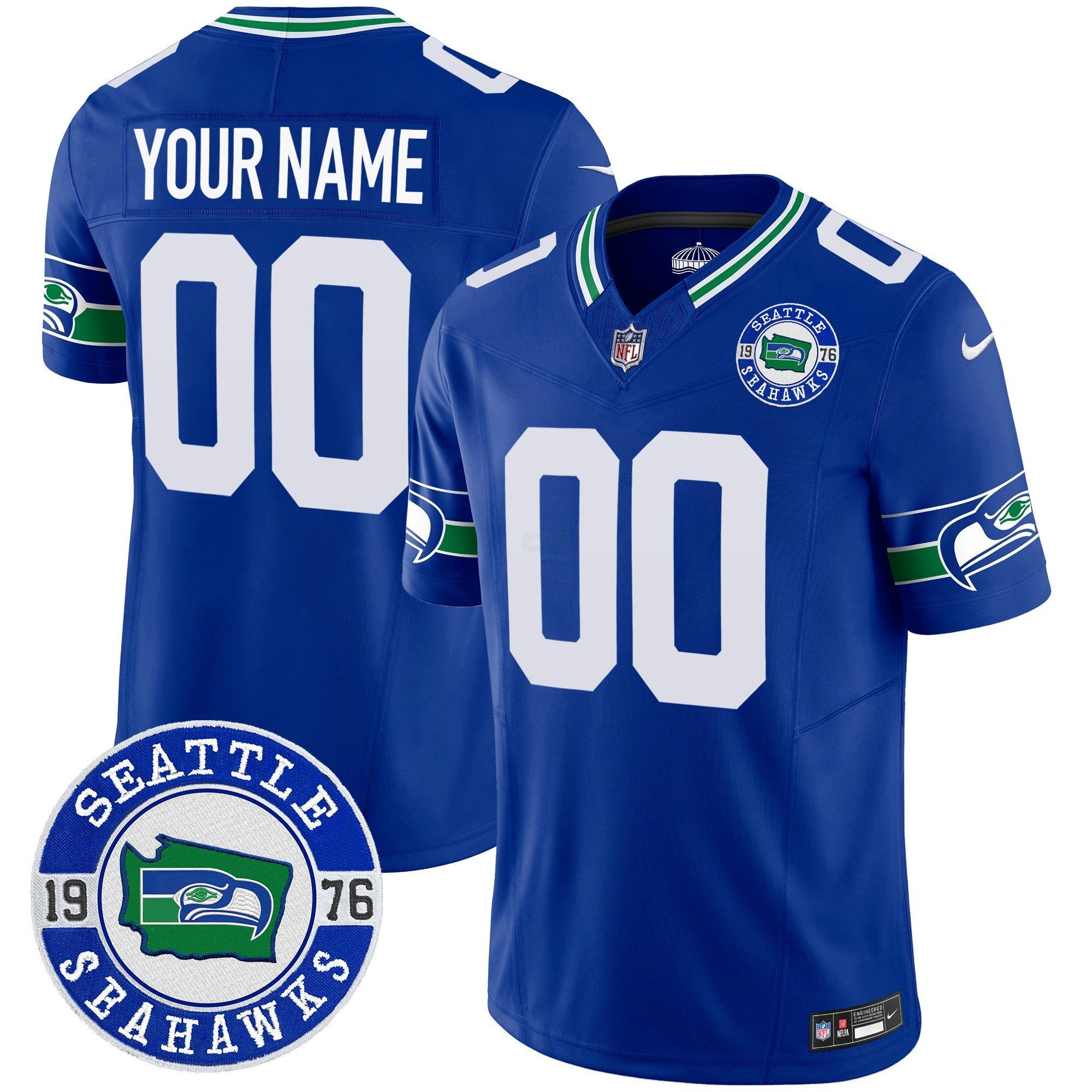 Camisa NFL Throwback Est. 1976 Patch Vapor Limited Jersey