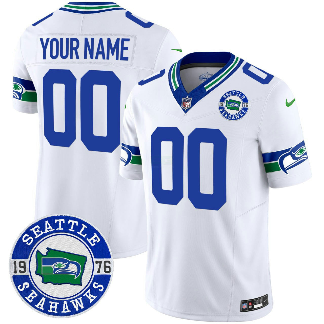 Camisa NFL Throwback Est. 1976 Patch Vapor Limited Jersey