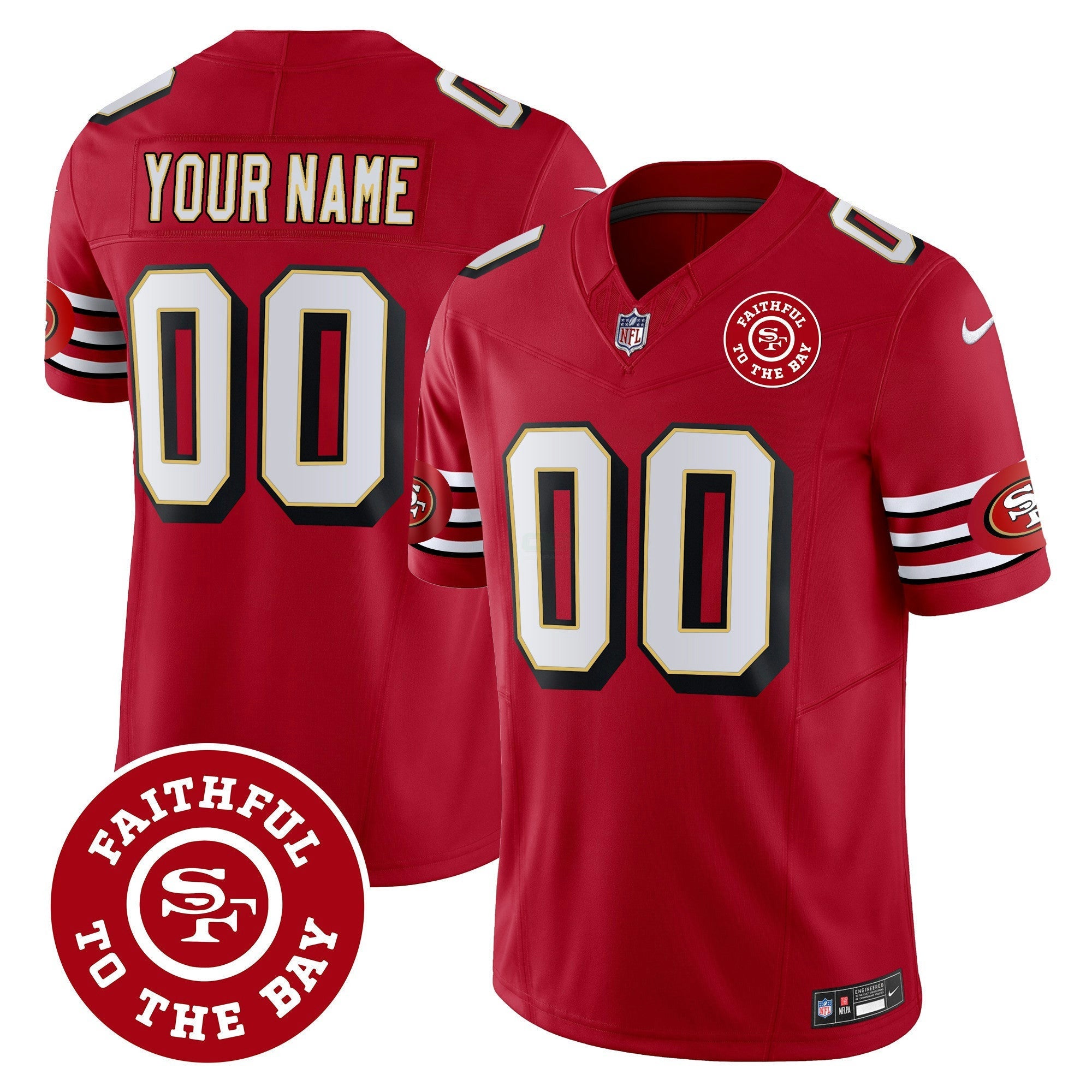 Camisa NFL Throwback Faithful To The Bay Patch Vapor Limited Jersey