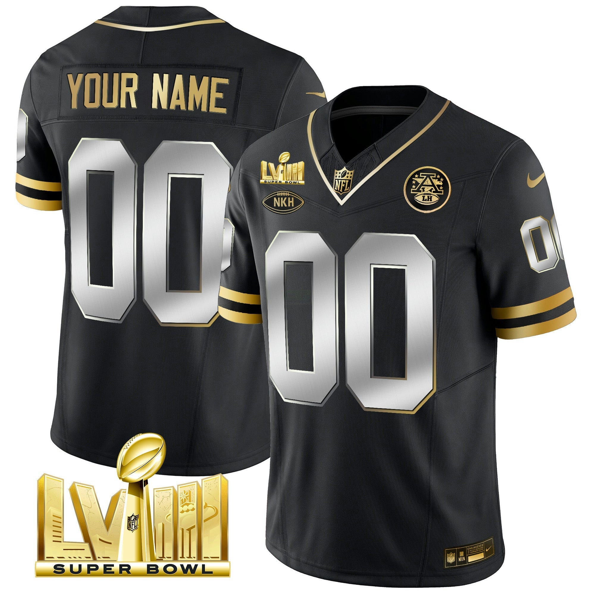 Camisa NFL Throwback Super Bowl LVIII Vapor Jersey