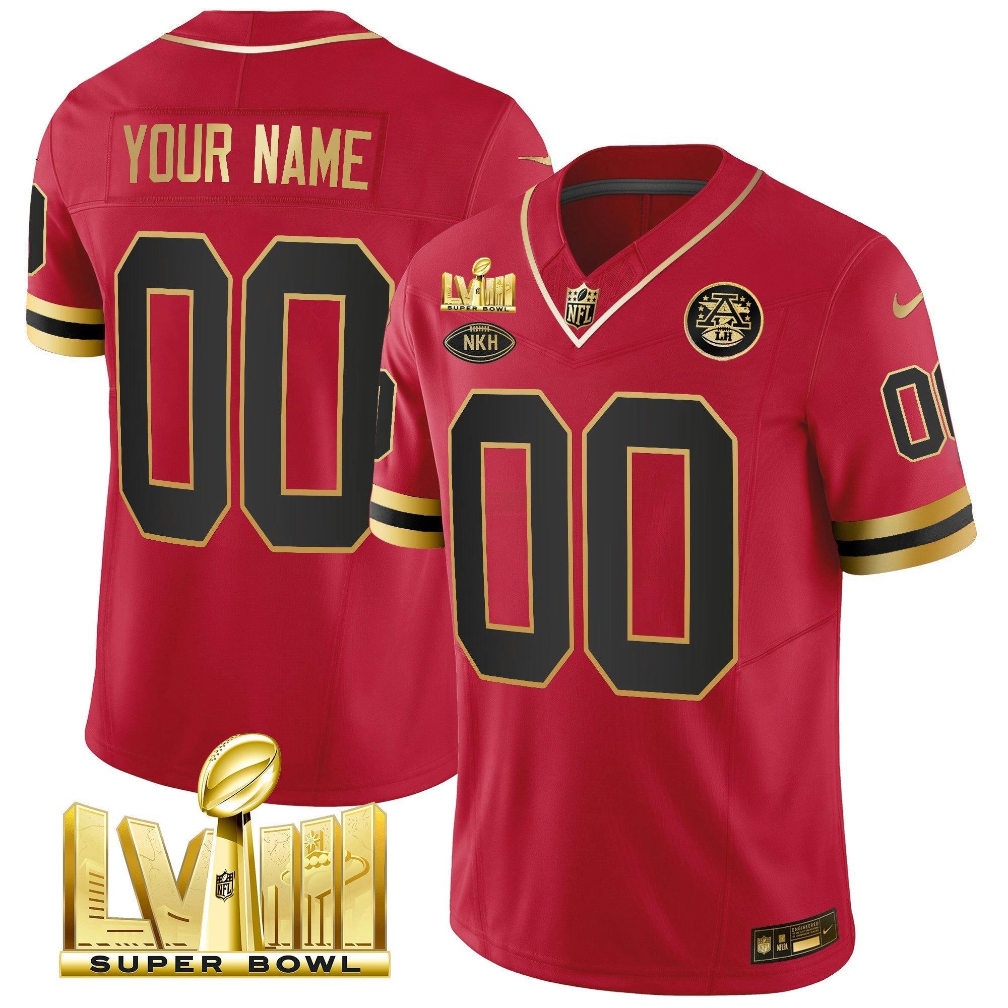 Camisa NFL Throwback Super Bowl LVIII Vapor Jersey