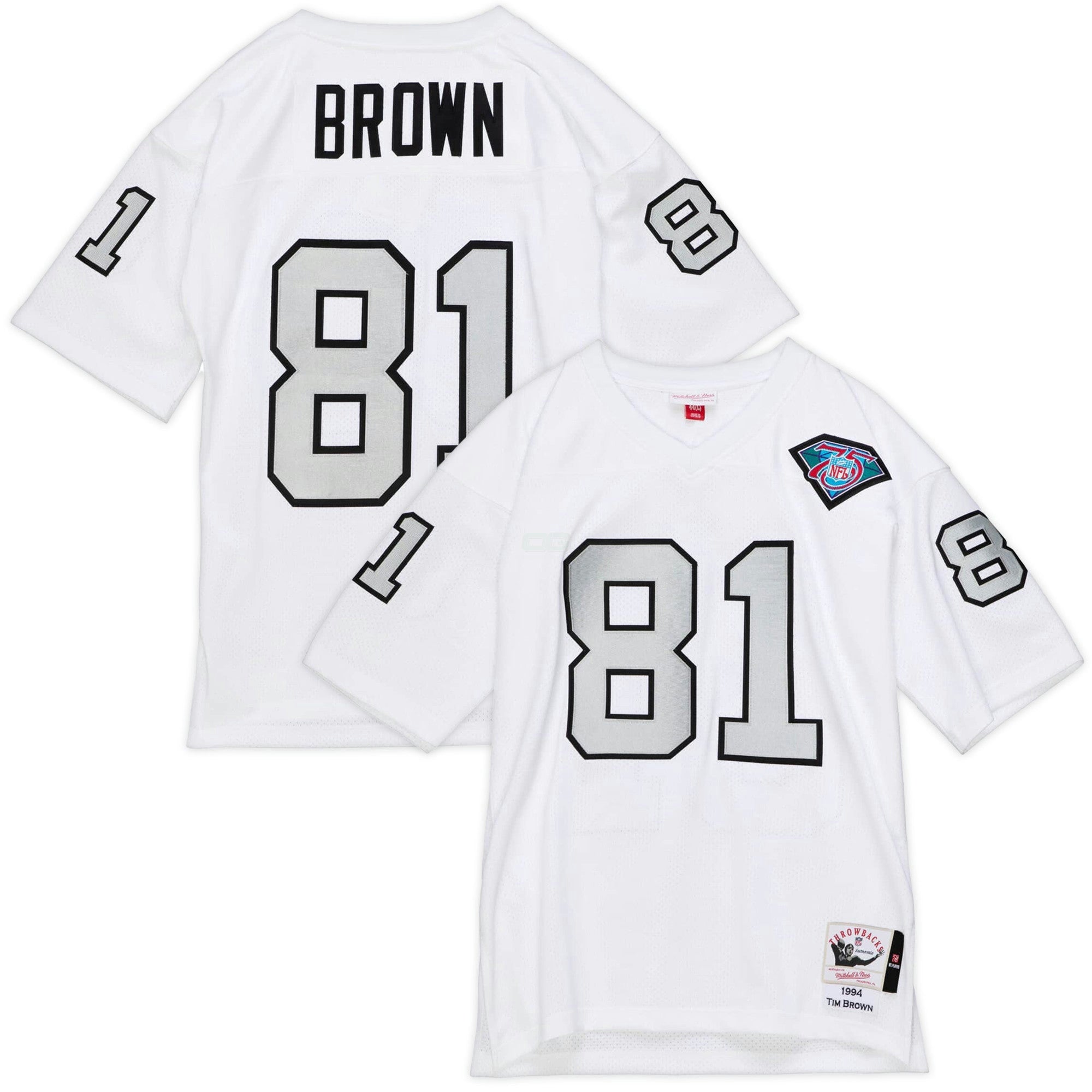 Camisa NFL Tim Brown Throwback 1994 Jersey - Branca