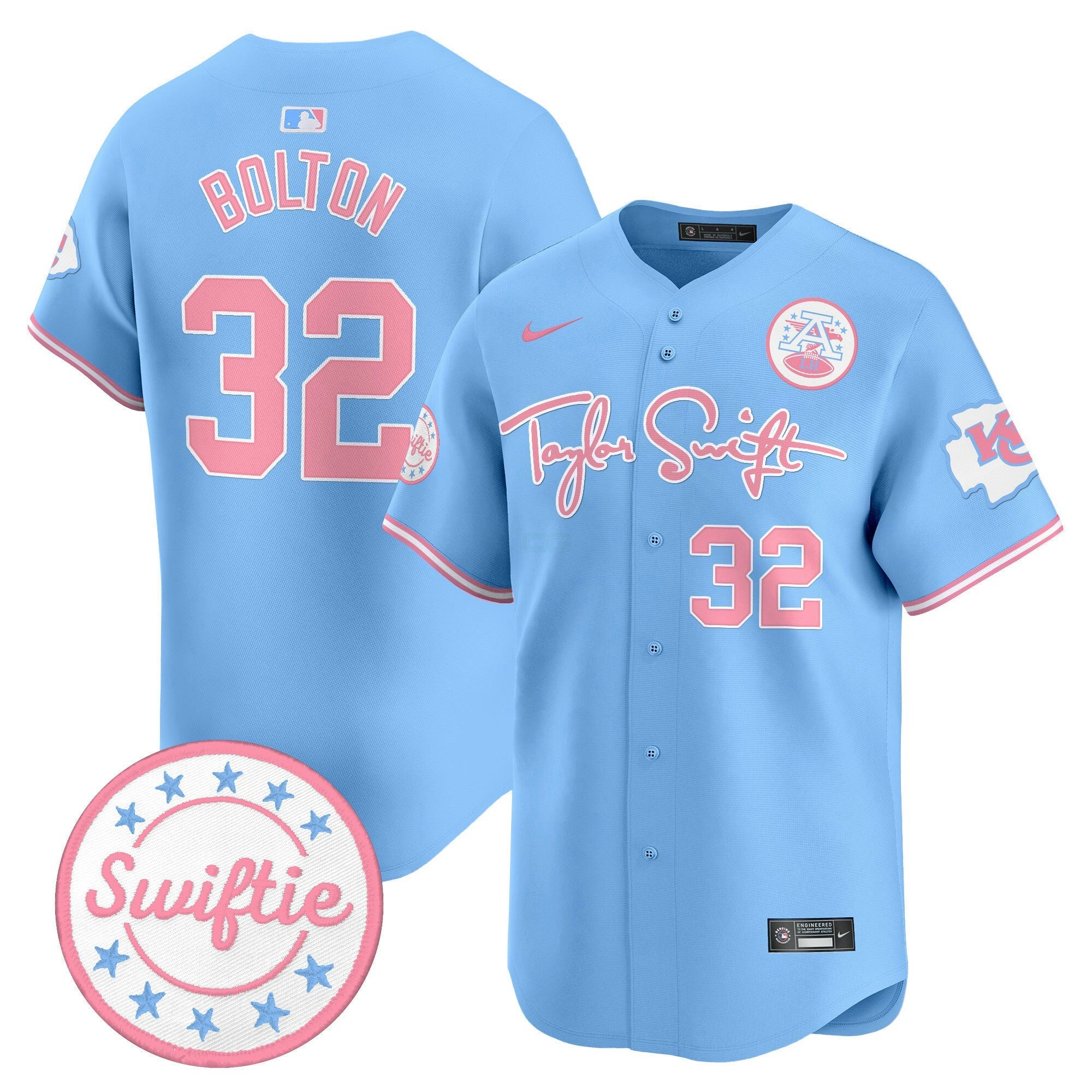 Camisa NFL Unisex Taylor Swift Bubblegum Pink Vapor Premier Limited Jersey