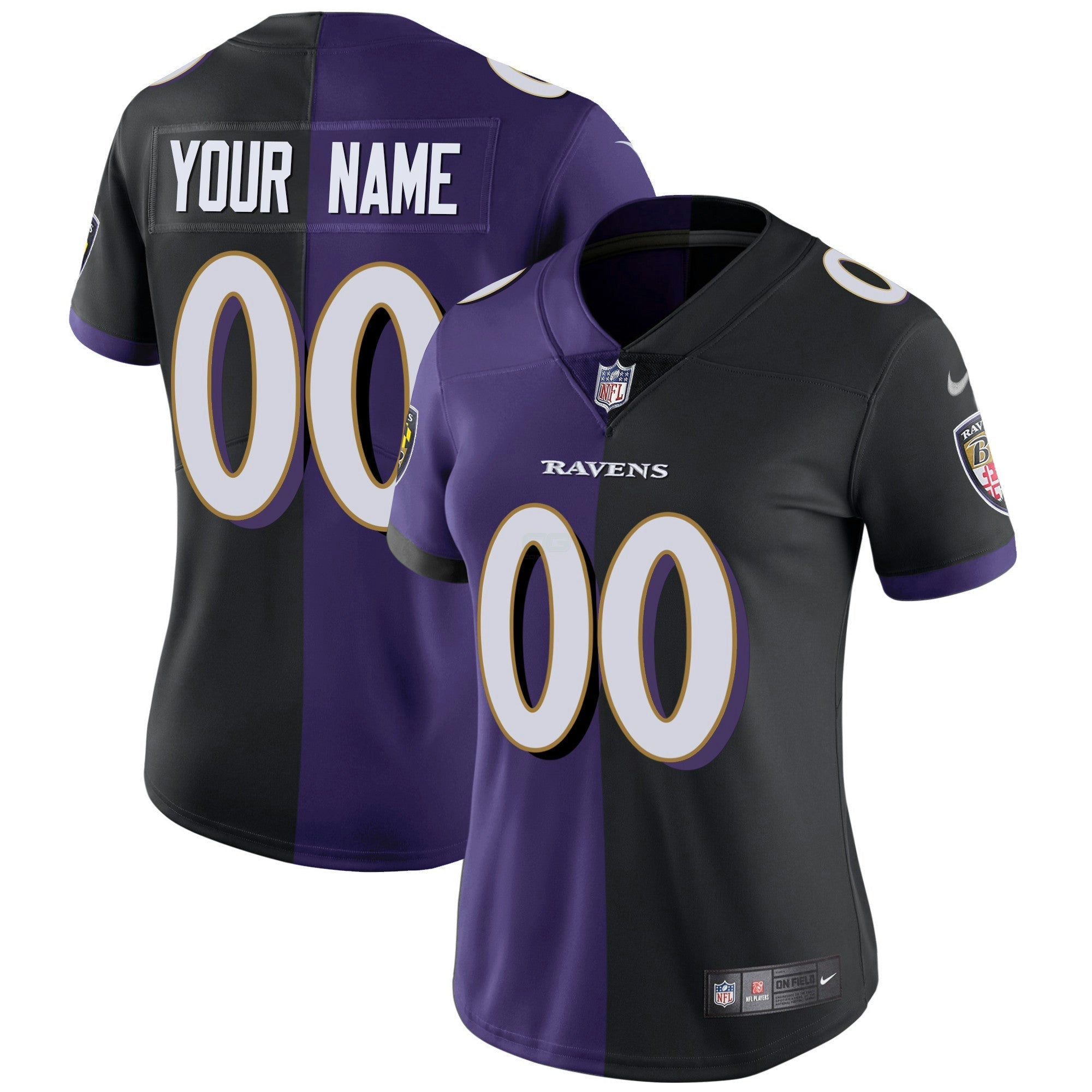 Camisa NFL Vapor Dourada Custom Name and Number