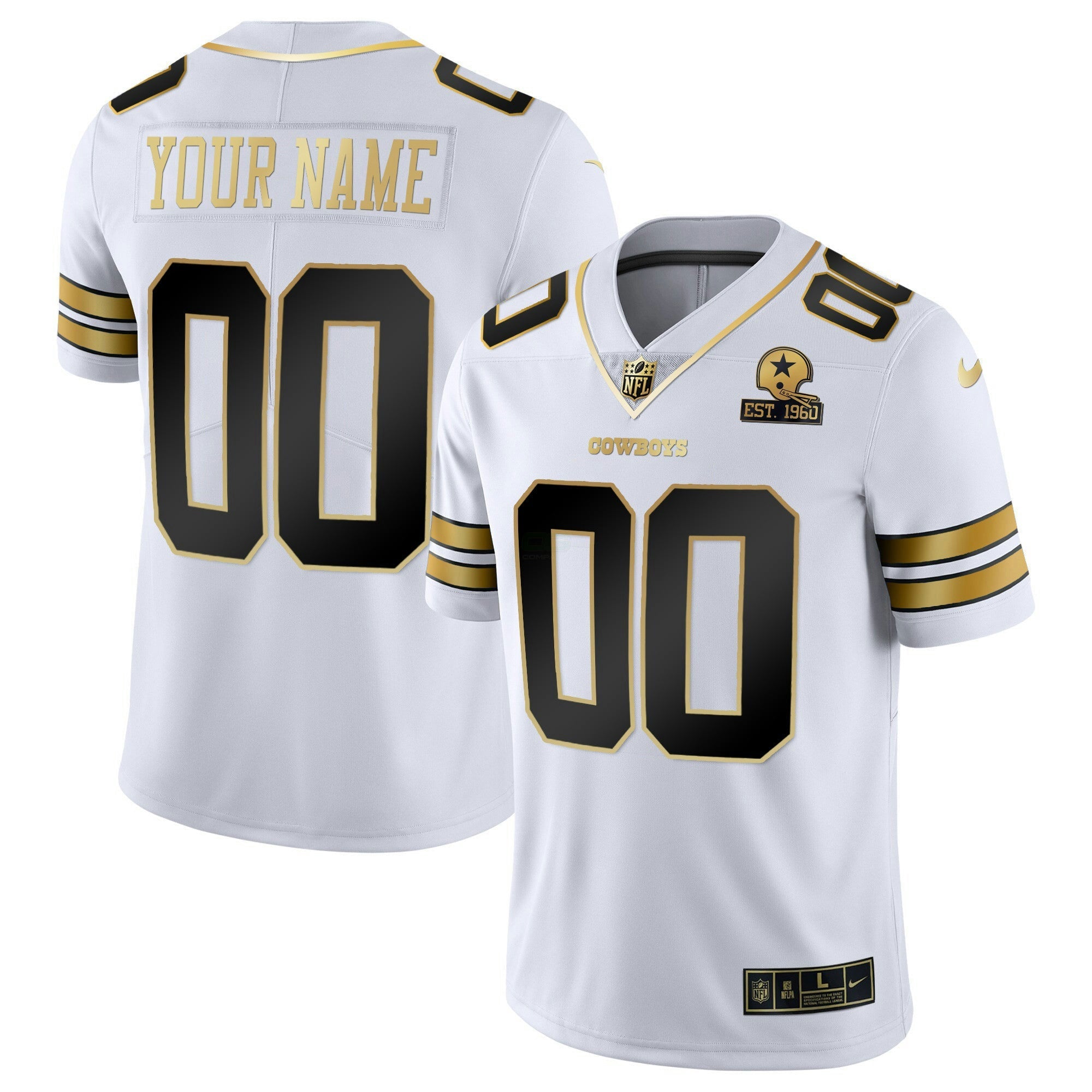 Camisa NFL Vapor Dourada Jersey