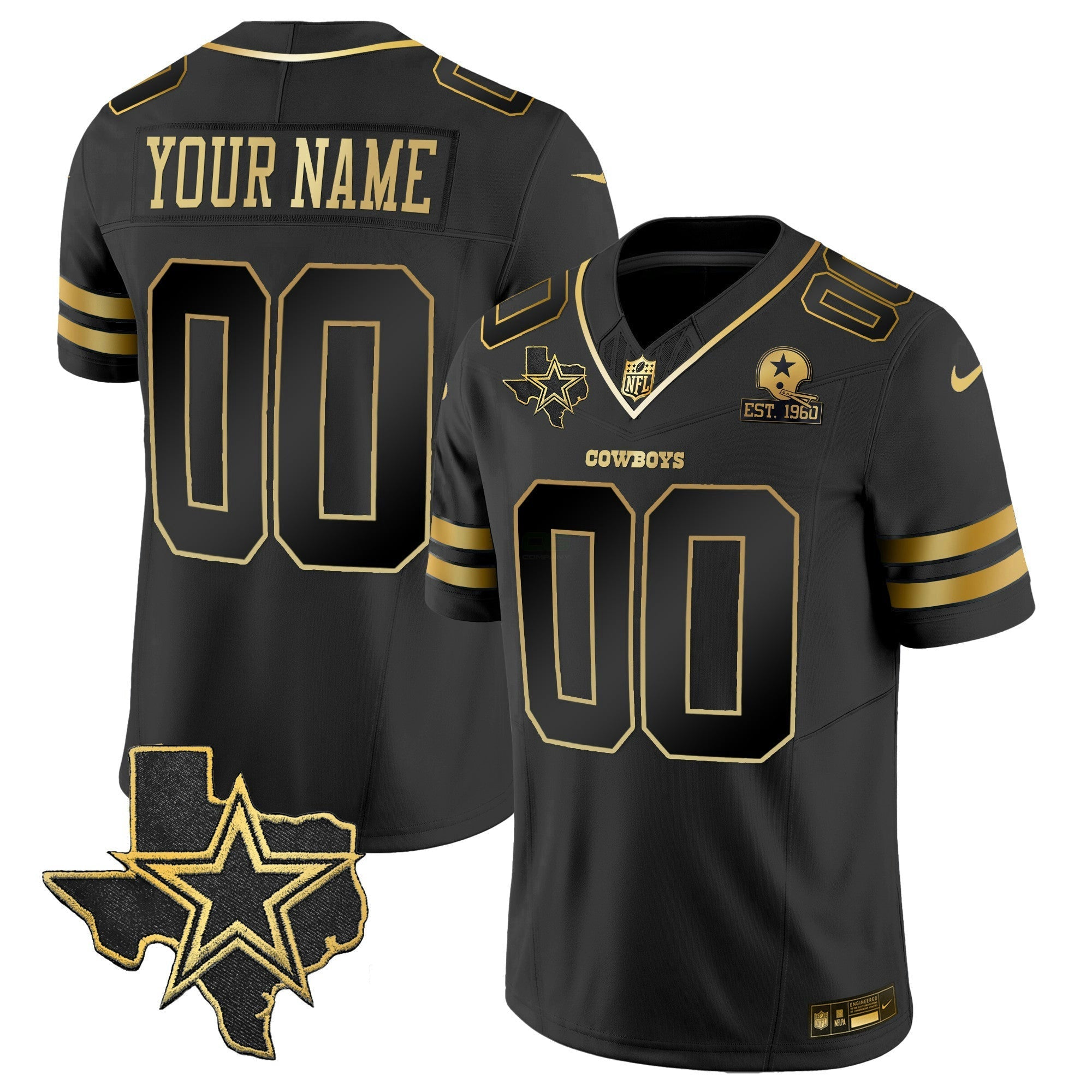 Camisa NFL Vapor Dourada Jersey V2