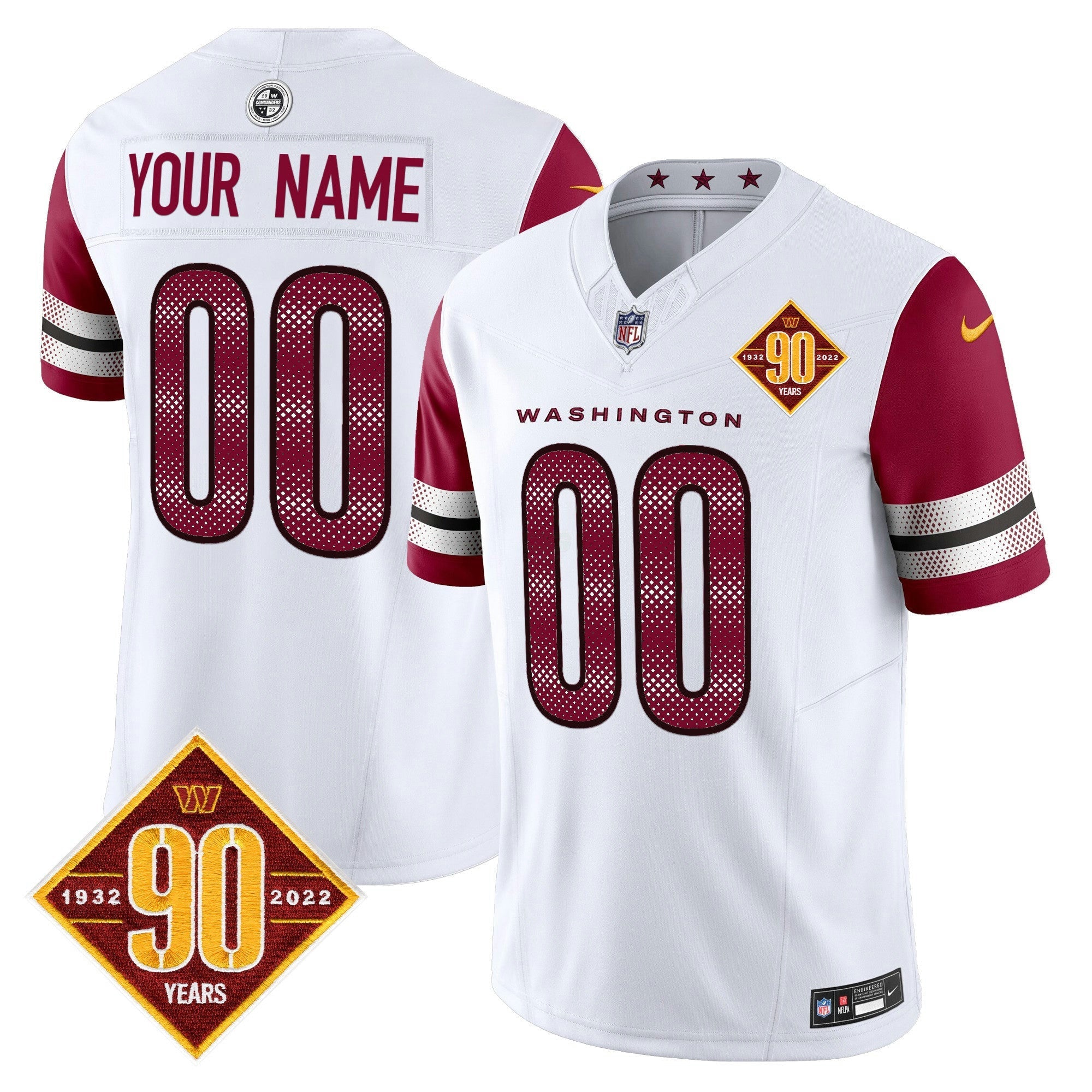 Camisa NFL Washington 90th Anniversary Vapor Limited Jersey V4