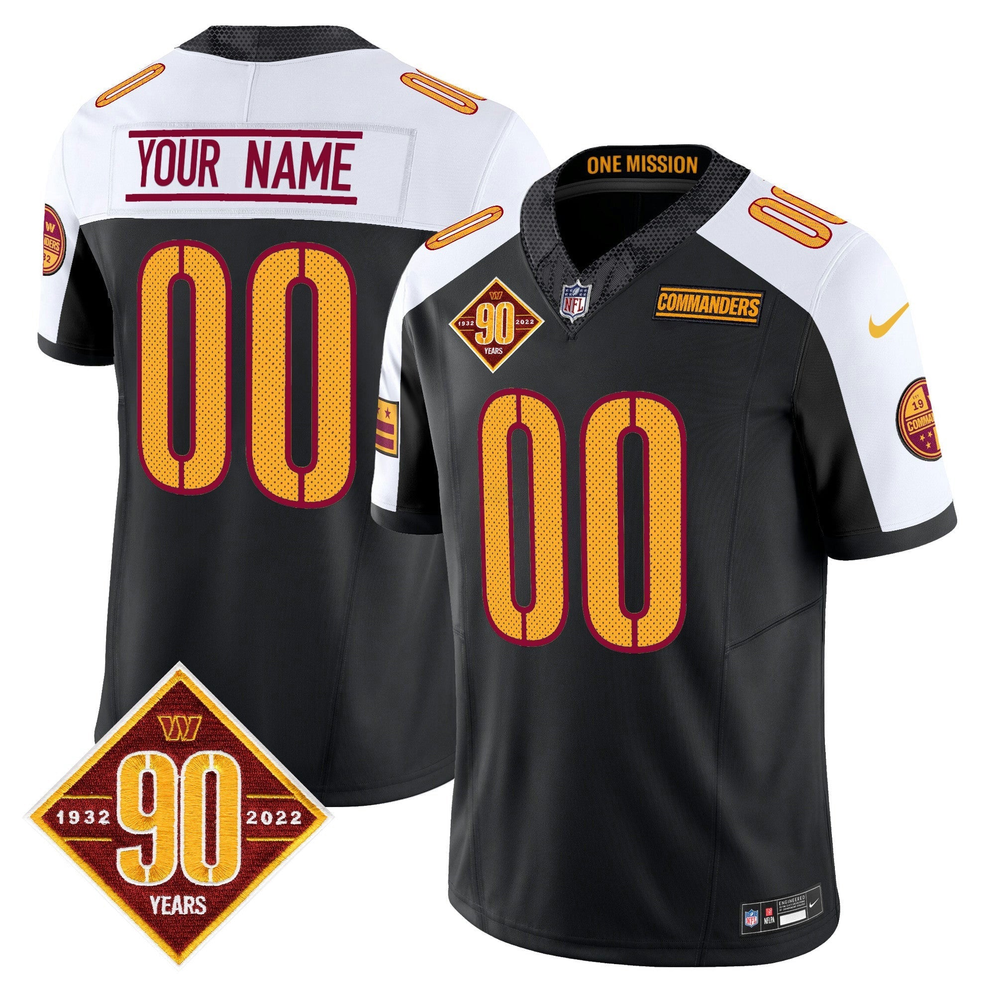 Camisa NFL Washington 90th Anniversary Vapor Limited Jersey V4