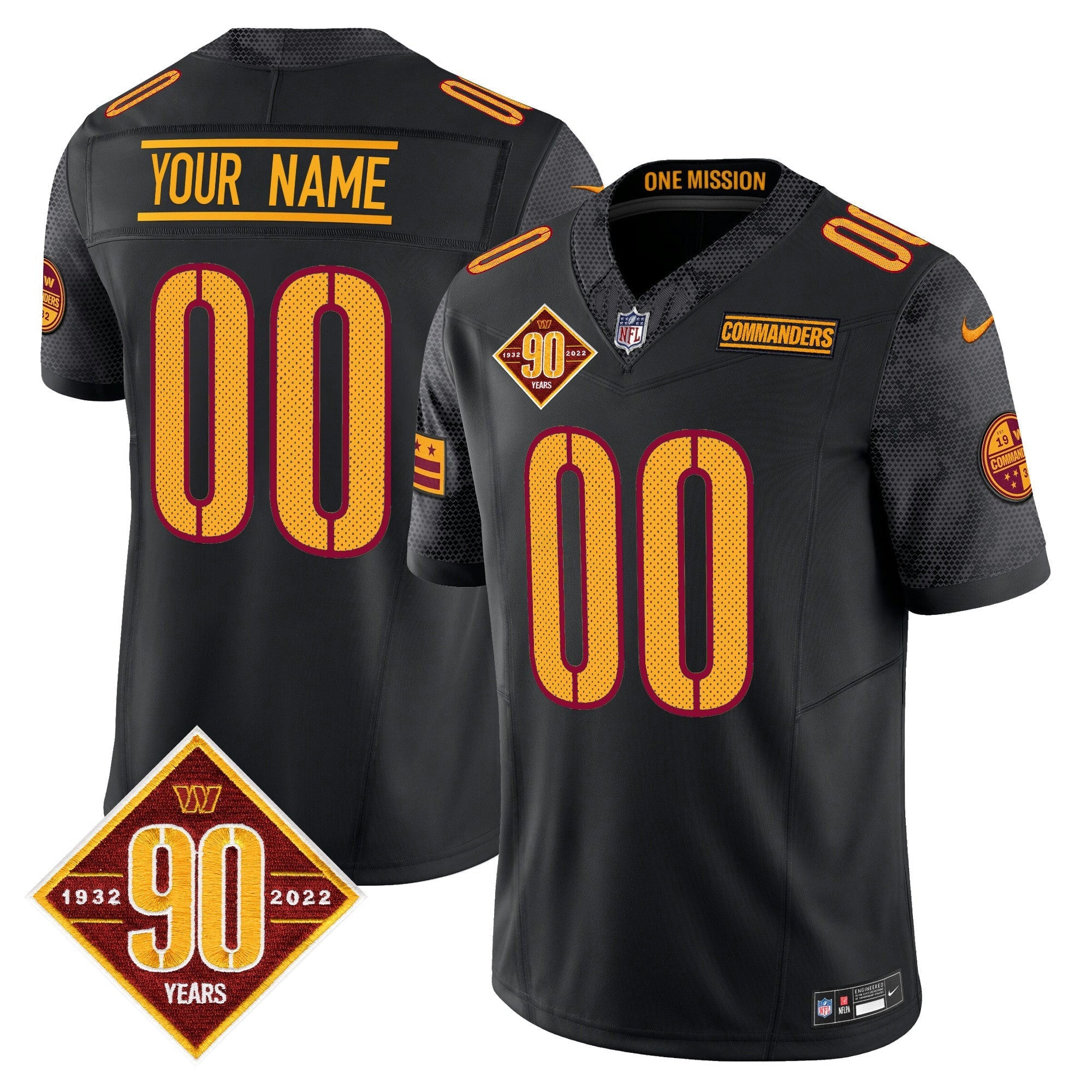 Camisa NFL Washington 90th Anniversary Vapor Limited Jersey V4