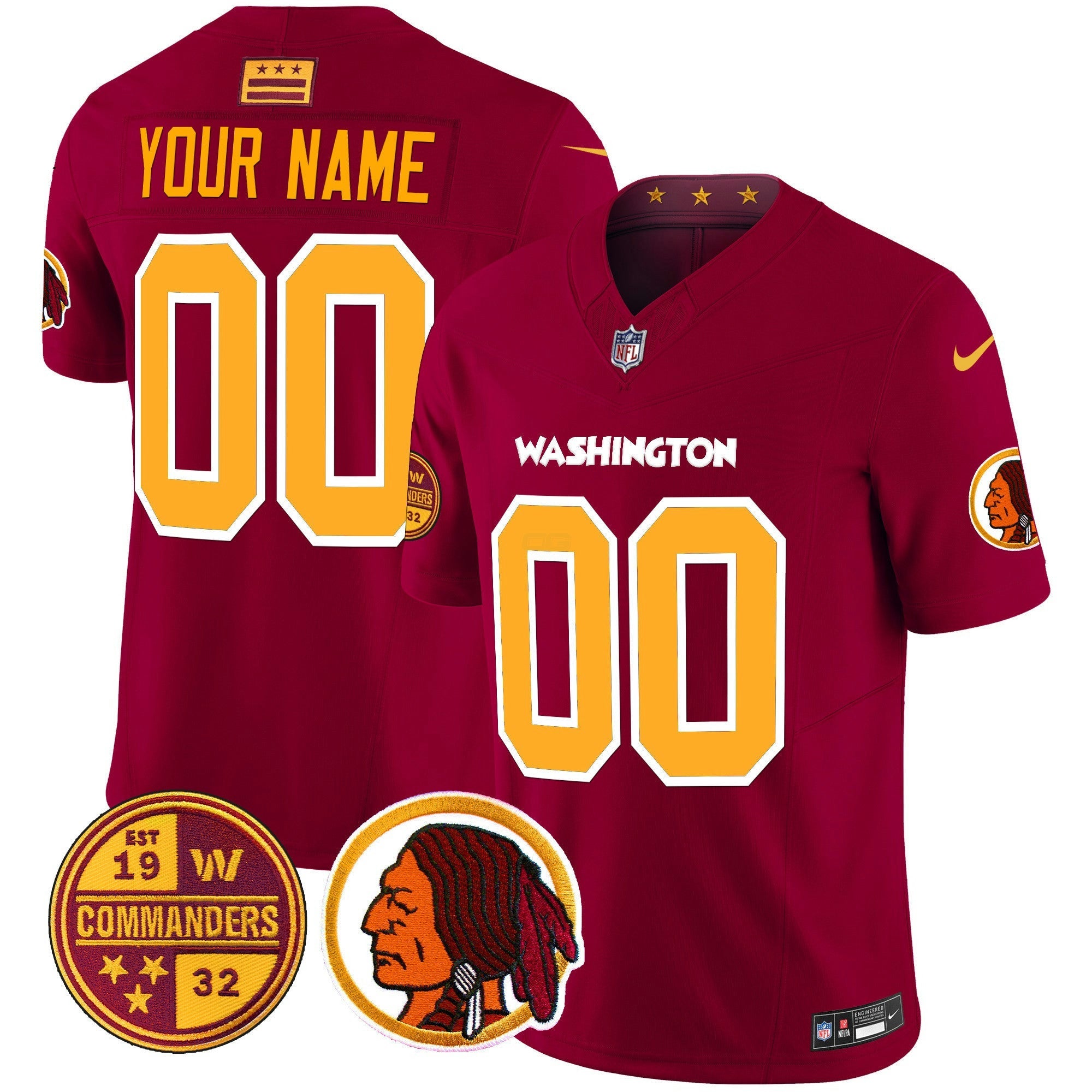 Camisa NFL Washington Half Redskins & Vapor Limited Jersey