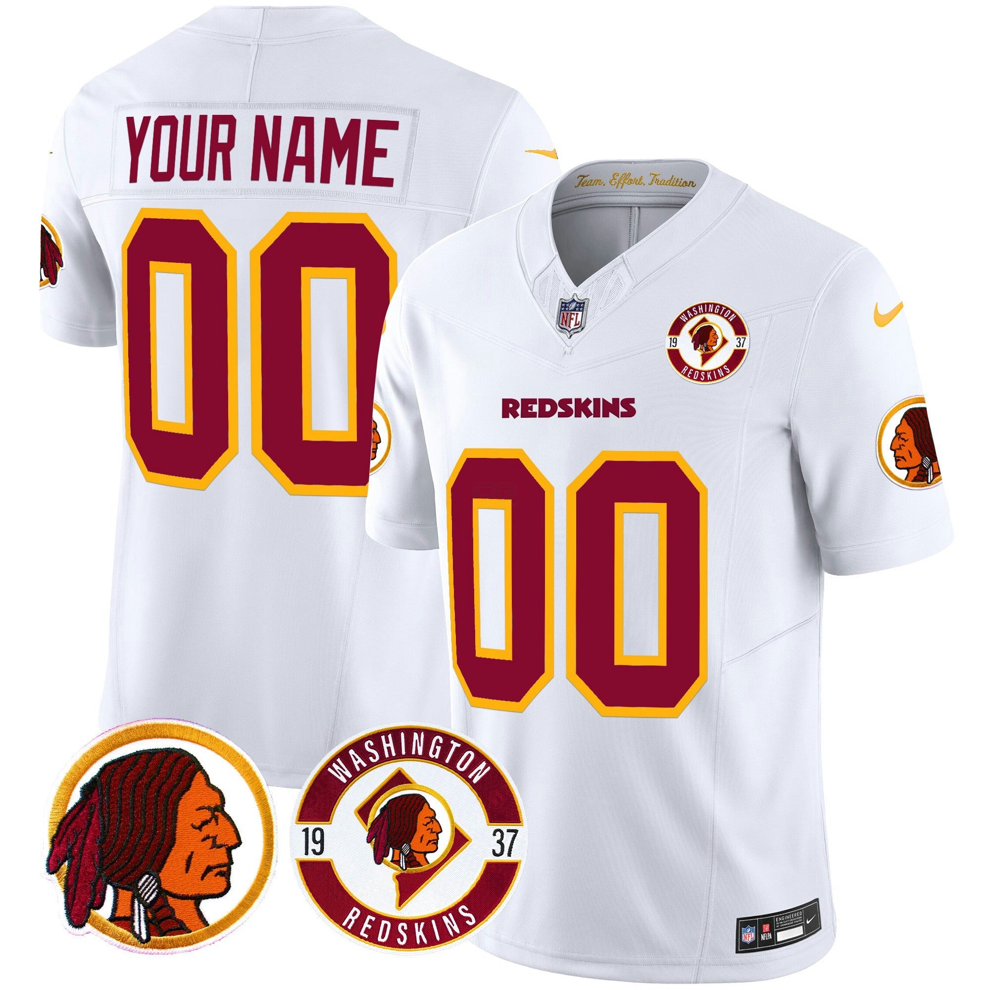 Camisa NFL Washington Redskins 2024 Vapor Limited Jersey – Est. 1937 Patch