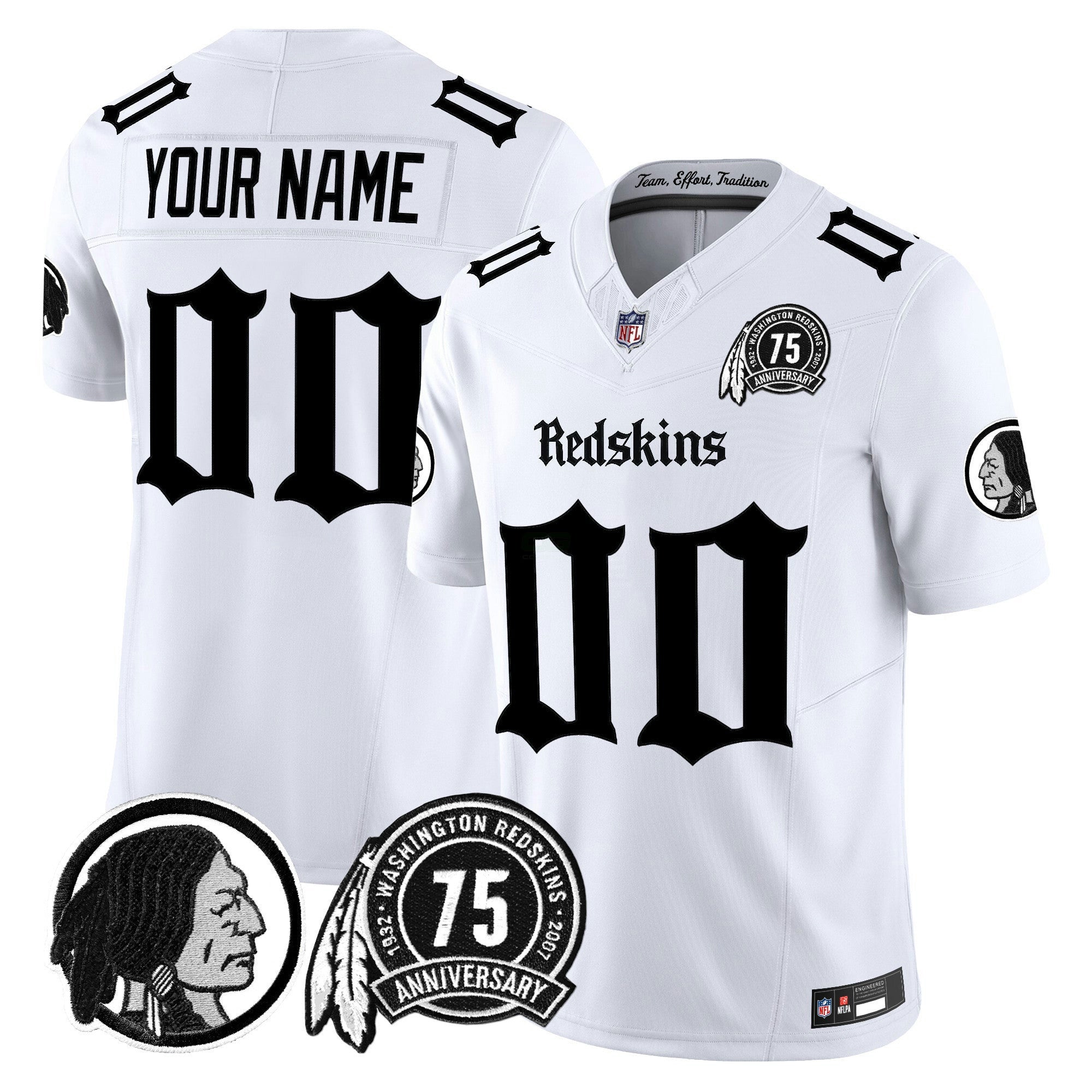 Camisa NFL Washington Redskins ‘Gothic Capital Edition’ Vapor Limited Jersey